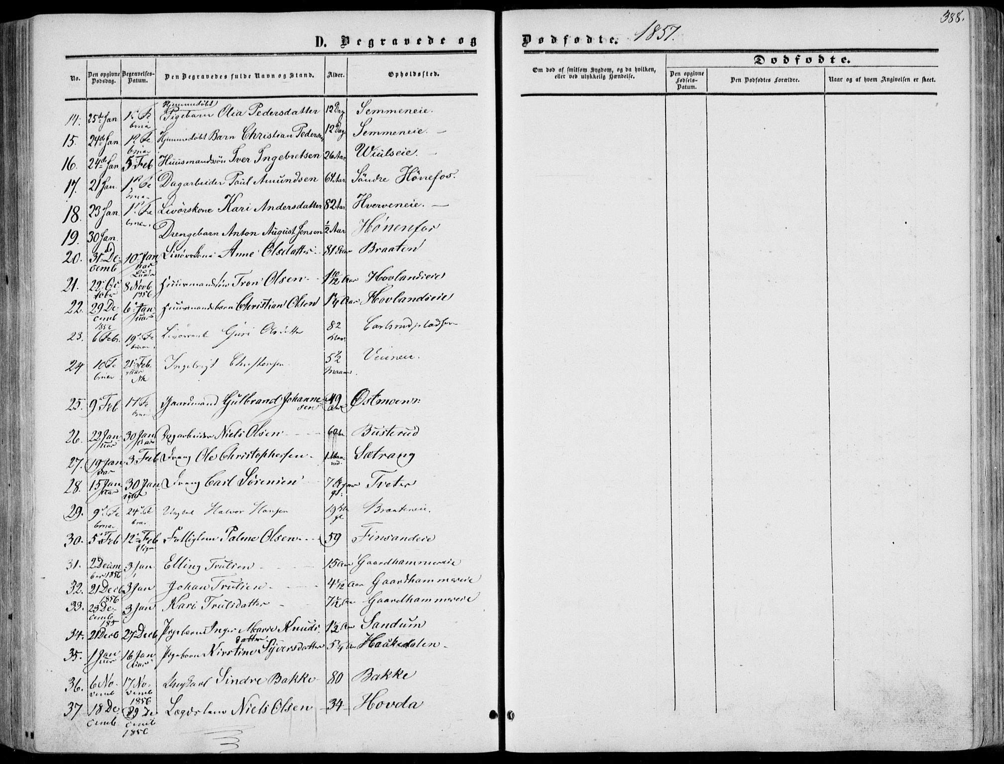 Norderhov kirkebøker, SAKO/A-237/F/Fa/L0012: Parish register (official) no. 12, 1856-1865, p. 388