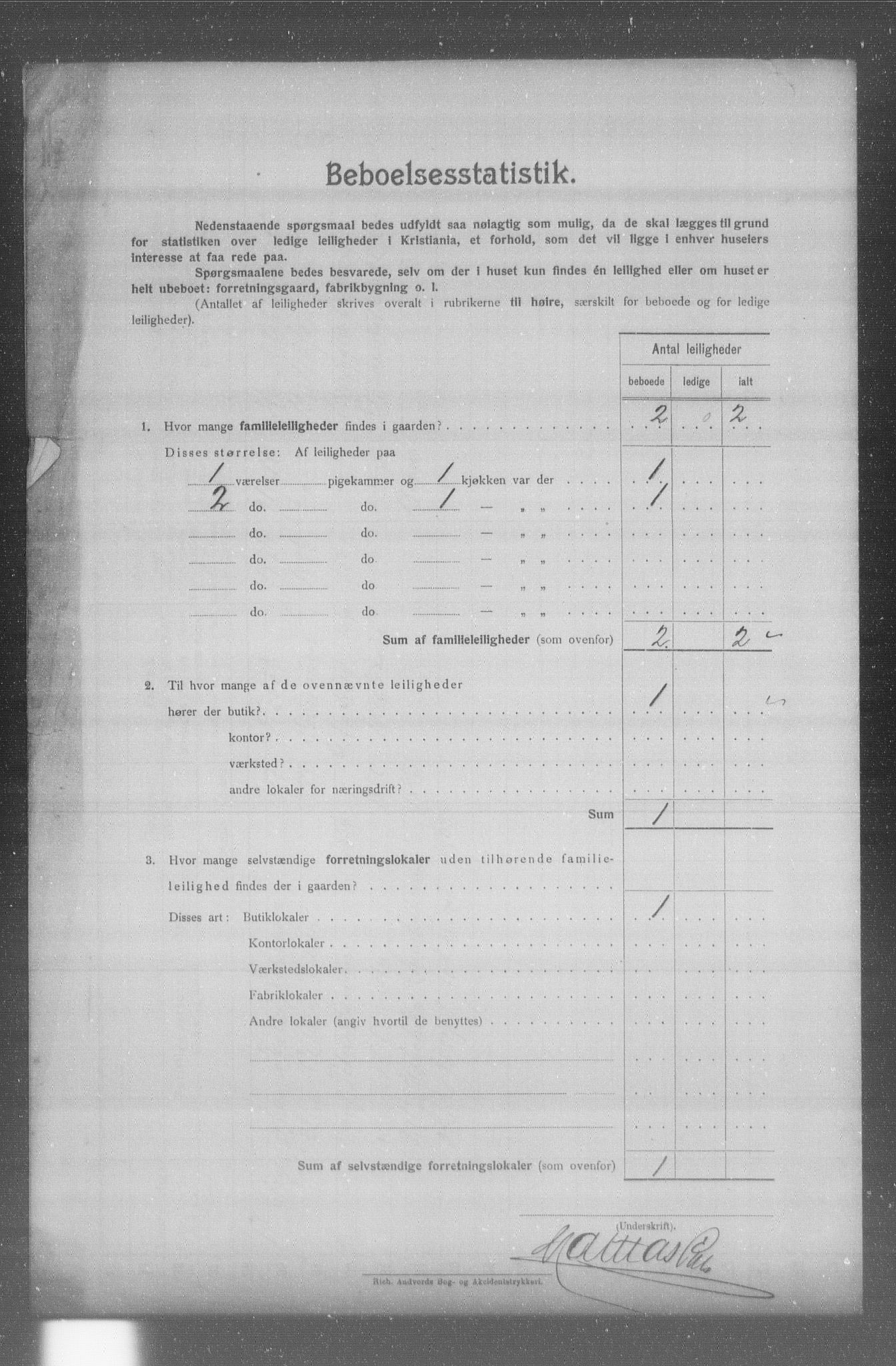 OBA, Municipal Census 1904 for Kristiania, 1904, p. 16520