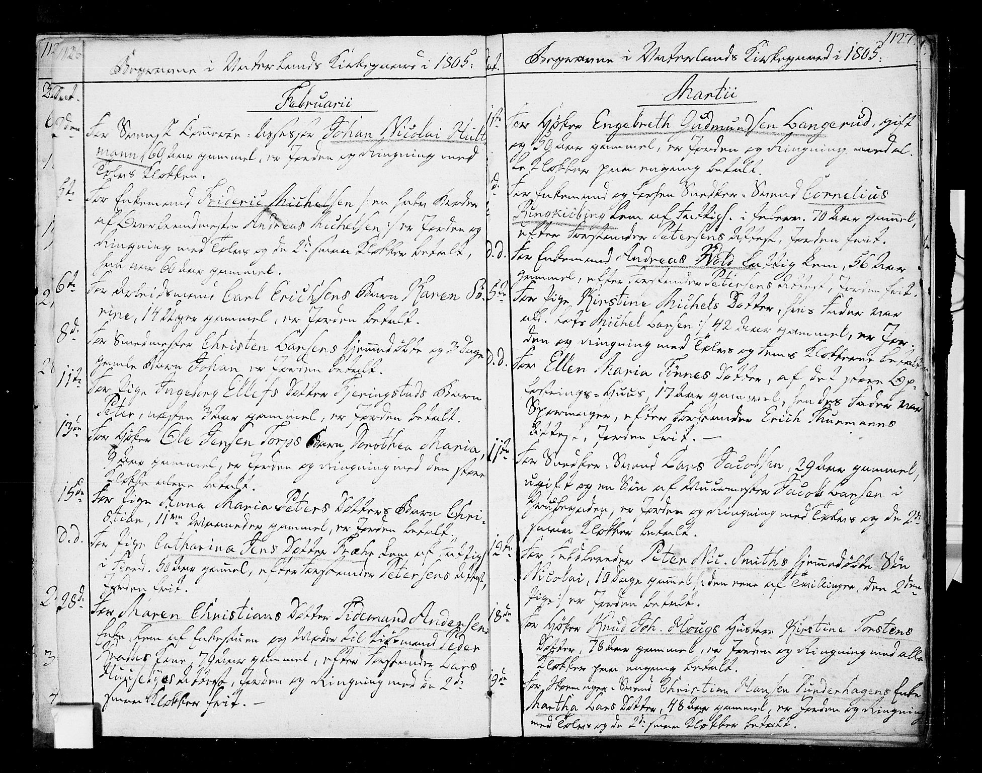 Oslo domkirke Kirkebøker, SAO/A-10752/F/Fa/L0005: Parish register (official) no. 5, 1787-1806, p. 1126-1127