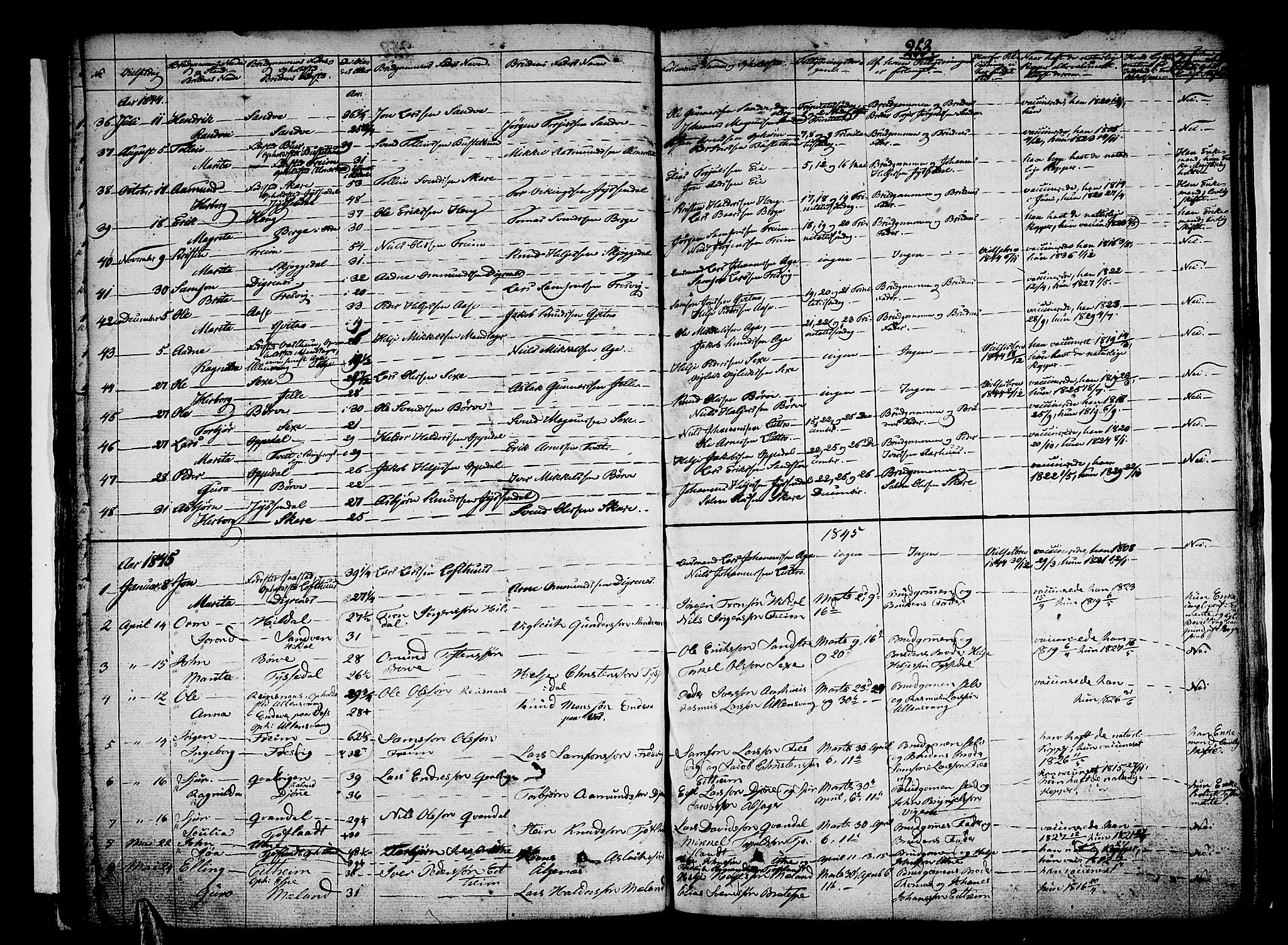 Ullensvang sokneprestembete, AV/SAB-A-78701/H/Haa: Parish register (official) no. A 10, 1825-1853, p. 253