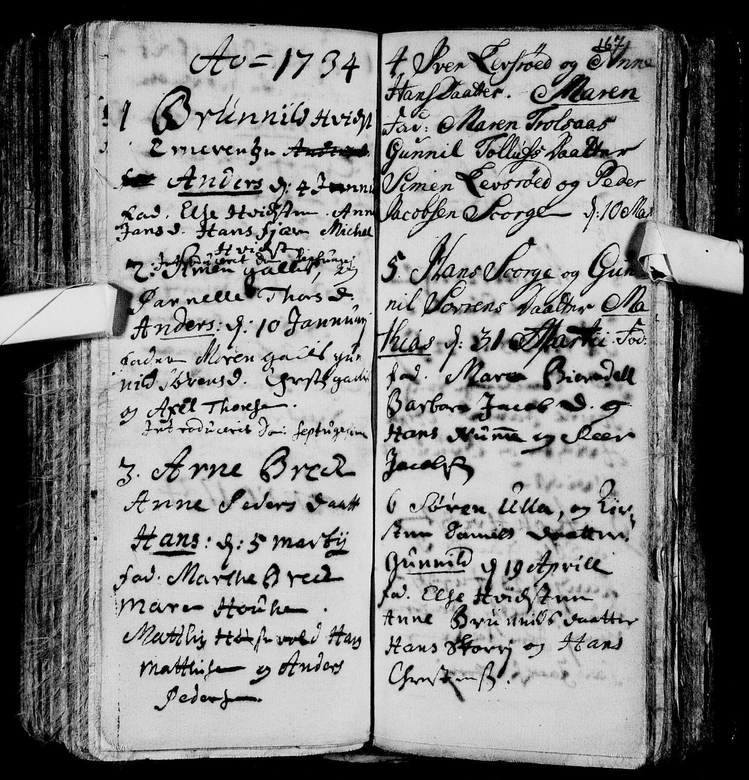 Andebu kirkebøker, SAKO/A-336/F/Fa/L0001: Parish register (official) no. 1 /2, 1623-1738, p. 167