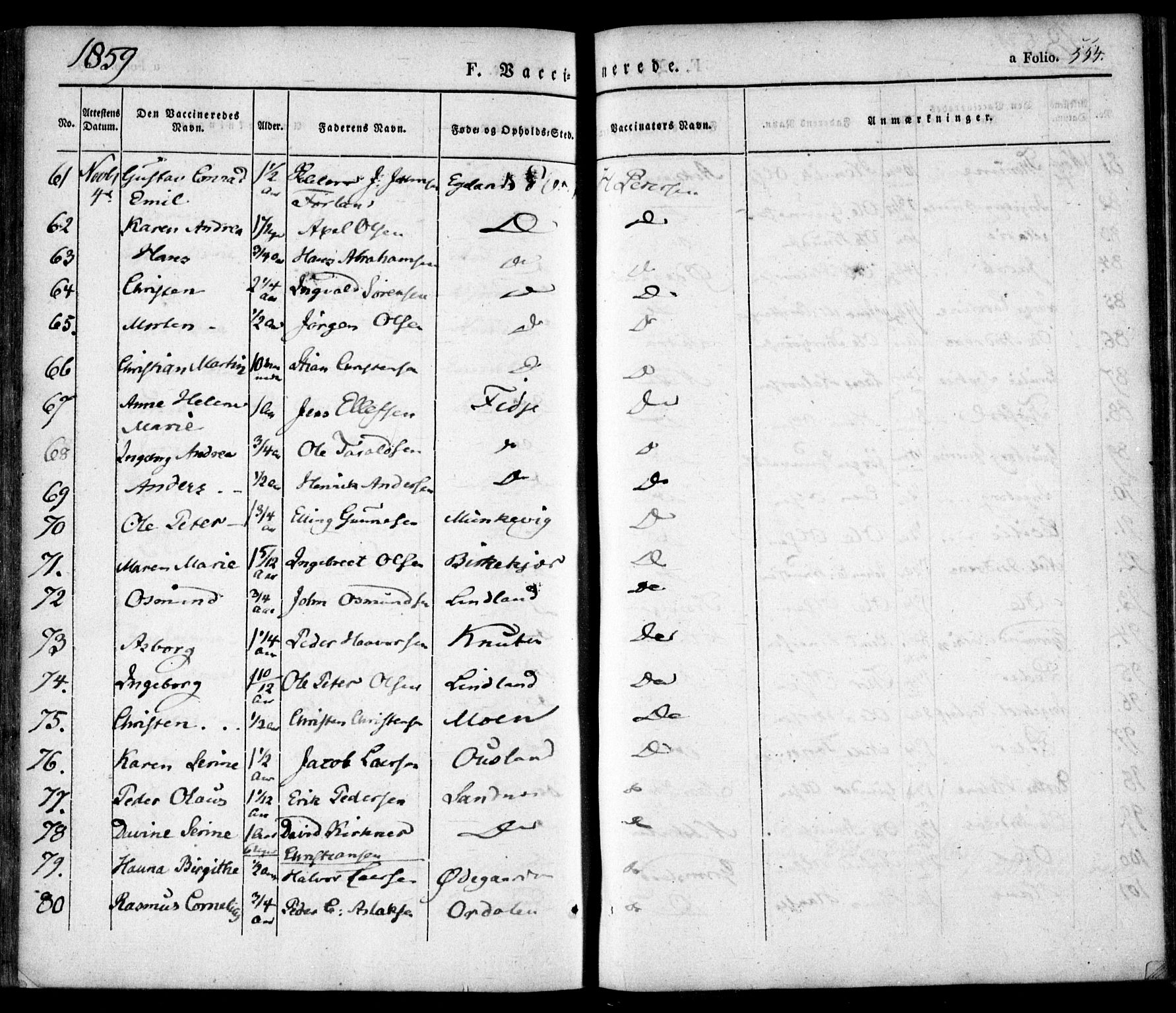Søndeled sokneprestkontor, SAK/1111-0038/F/Fa/L0002: Parish register (official) no. A 2, 1839-1860, p. 554