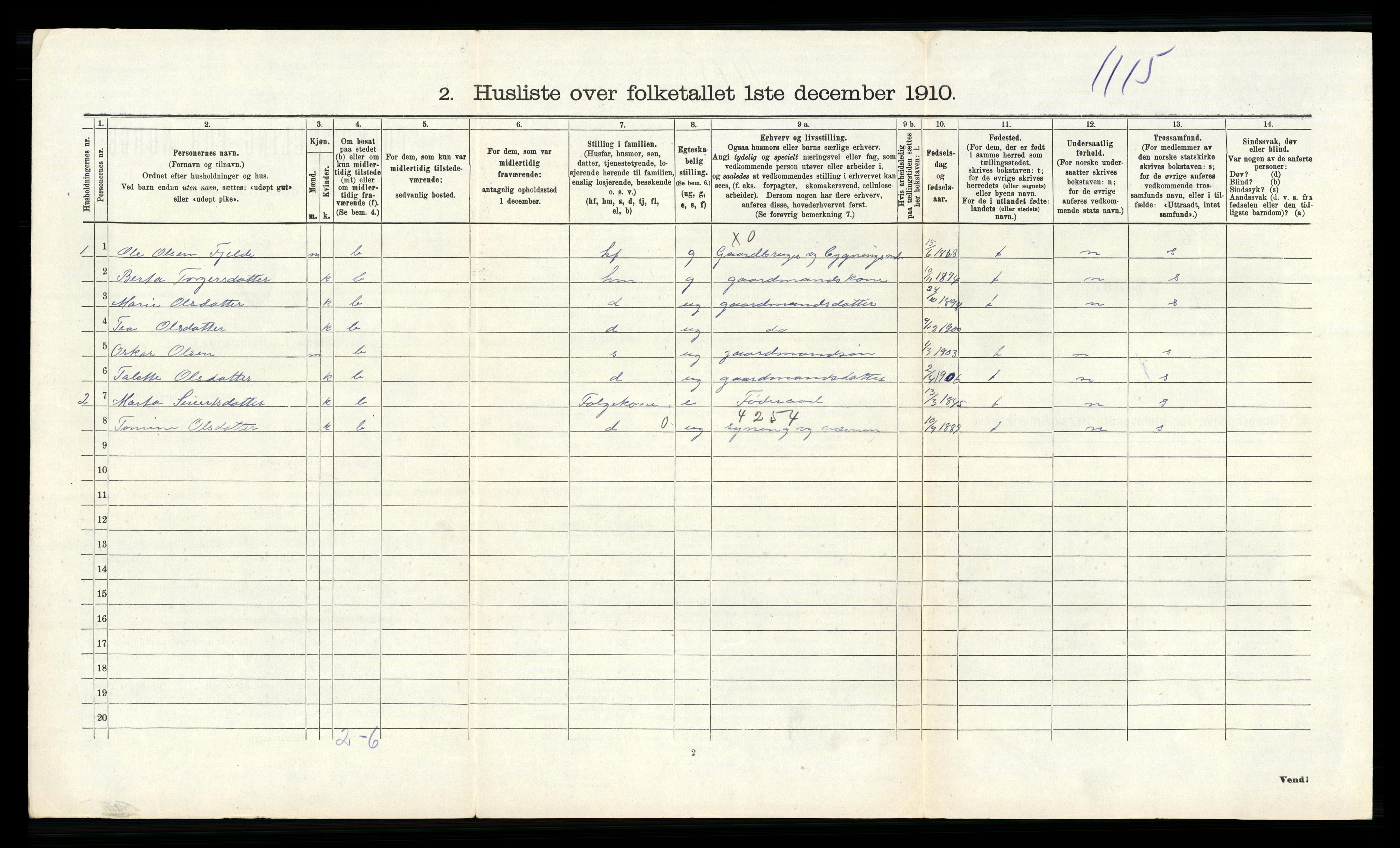 RA, 1910 census for Strand, 1910, p. 666
