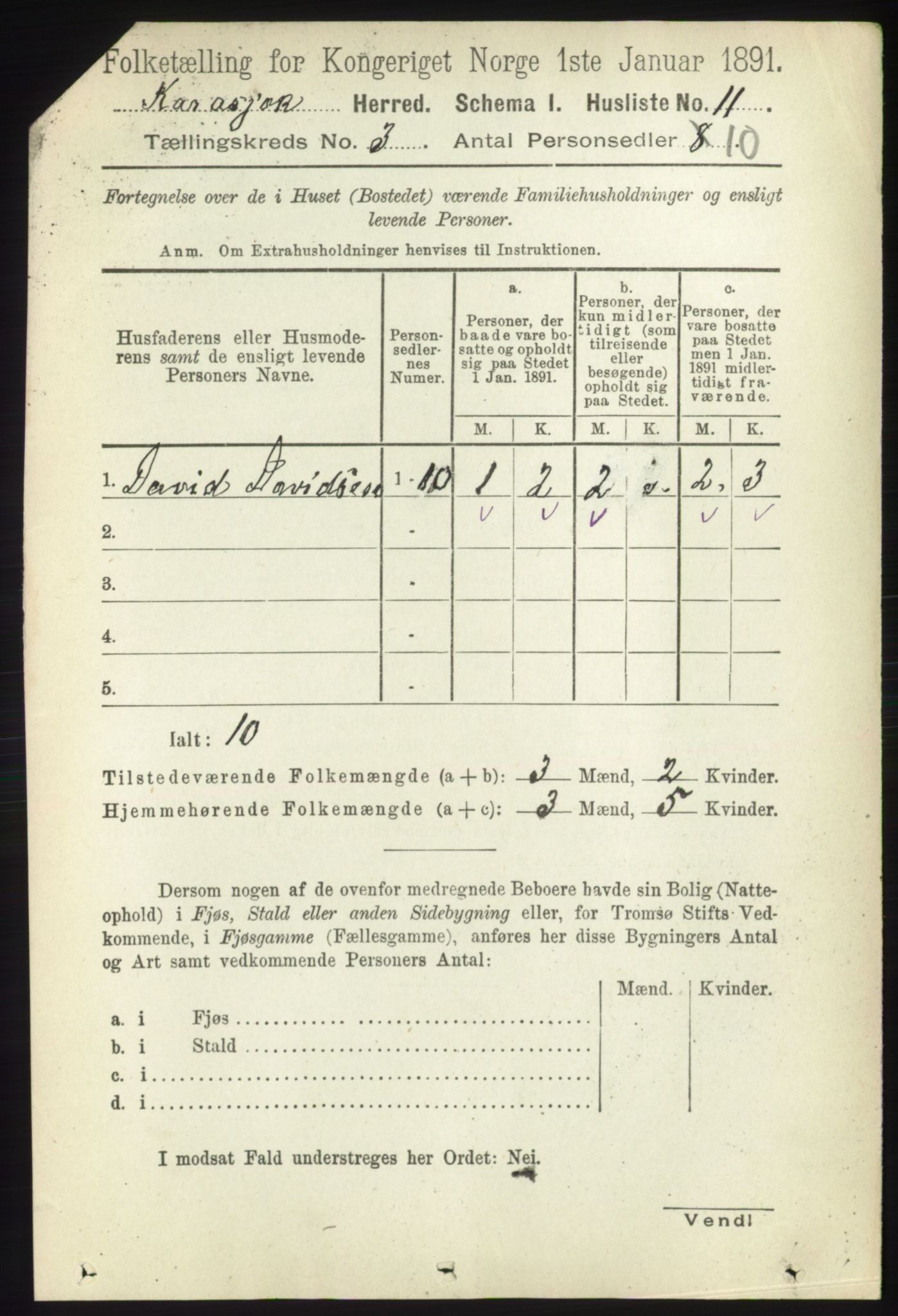 RA, 1891 census for 2021 Karasjok, 1891, p. 542