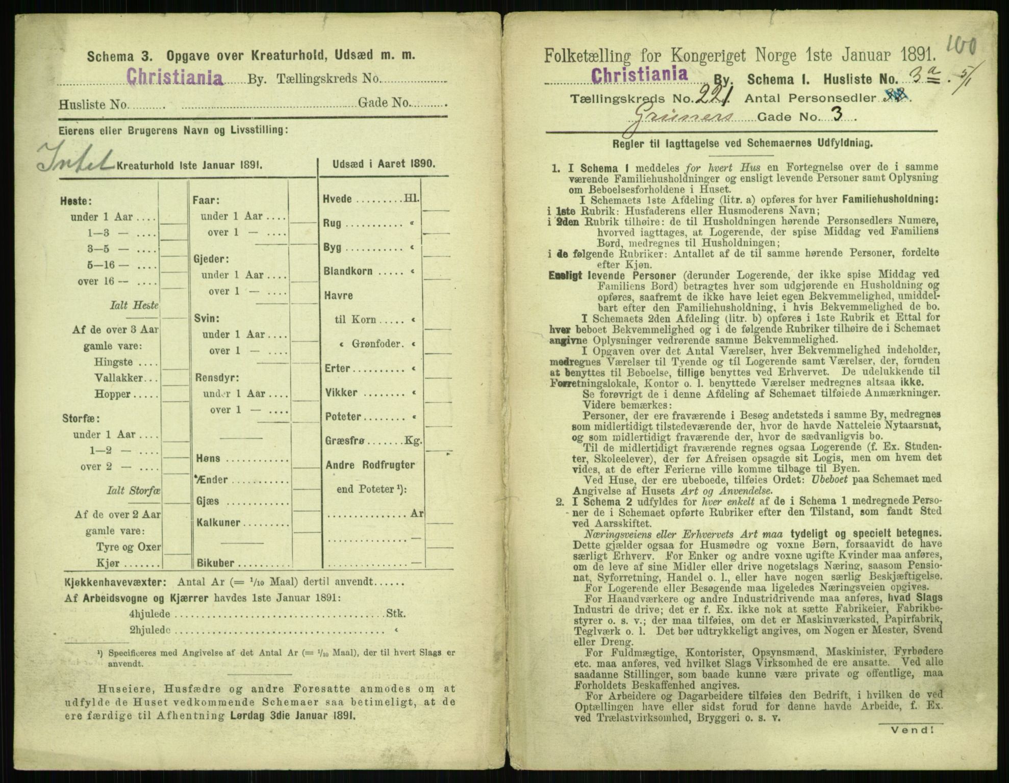 RA, 1891 census for 0301 Kristiania, 1891, p. 131844