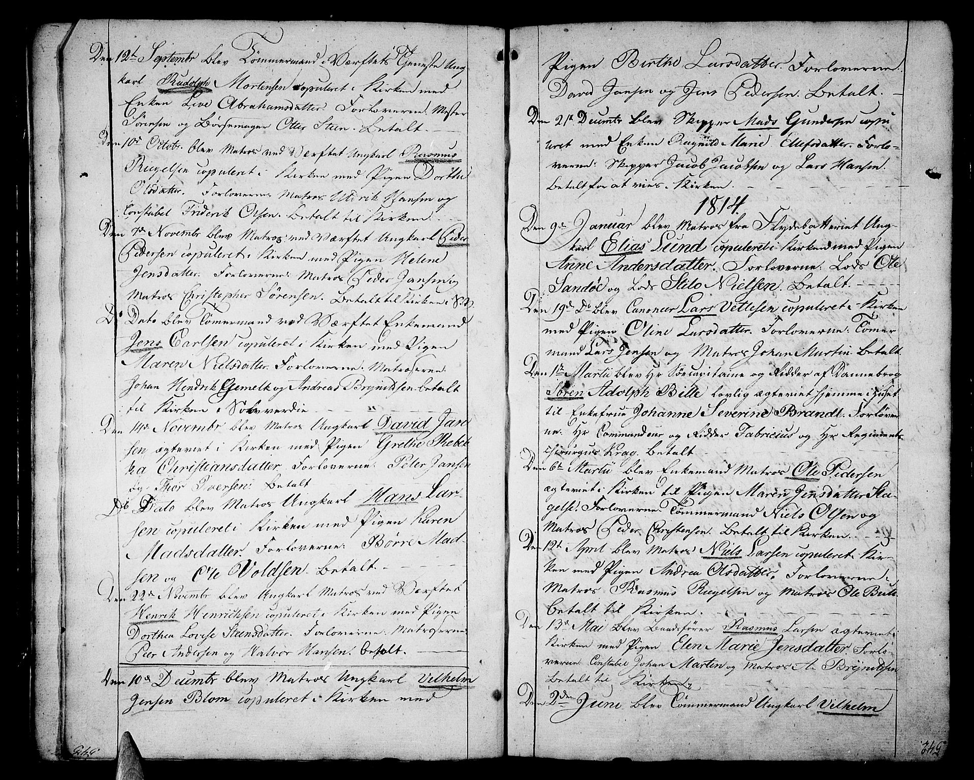 Stavern kirkebøker, SAKO/A-318/F/Fa/L0004: Parish register (official) no. 4, 1809-1816, p. 542-543