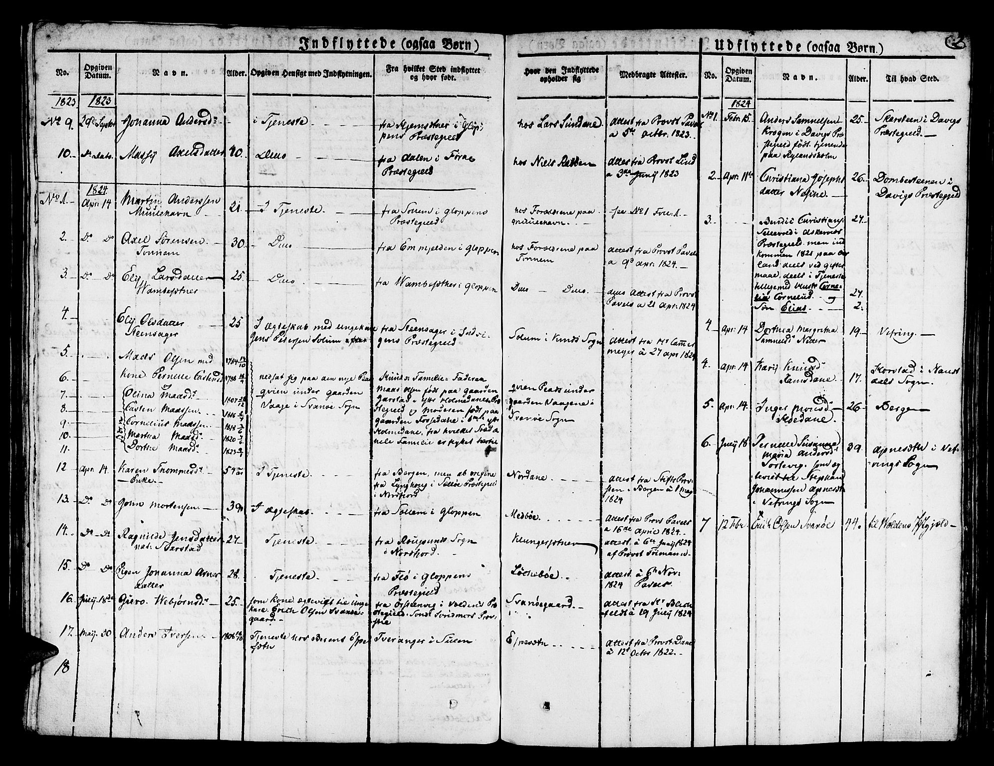 Kinn sokneprestembete, SAB/A-80801/H/Haa/Haaa/L0004/0002: Parish register (official) no. A 4II, 1822-1840, p. 2