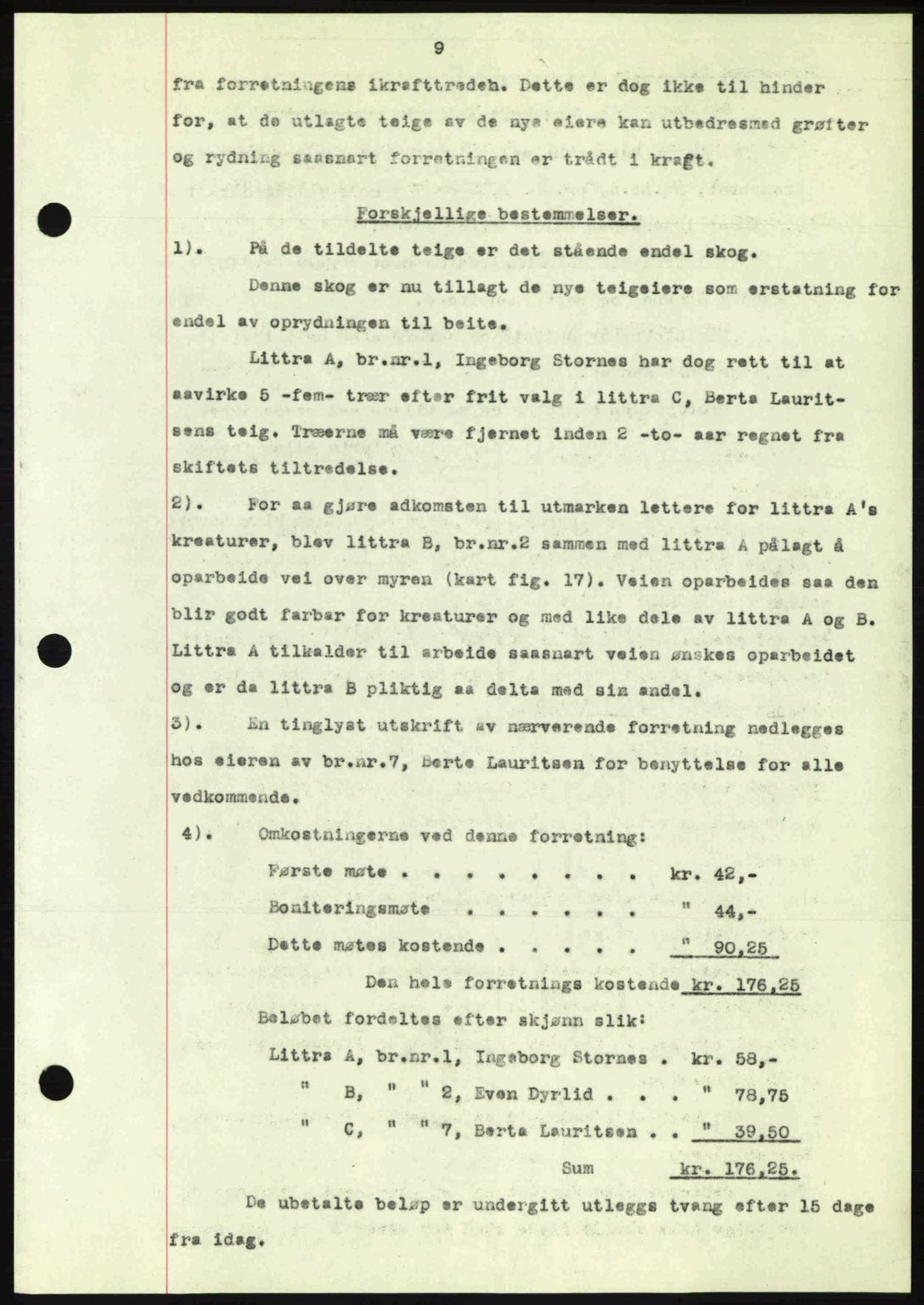 Romsdal sorenskriveri, AV/SAT-A-4149/1/2/2C: Mortgage book no. A15, 1943-1944, Diary no: : 2296/1943