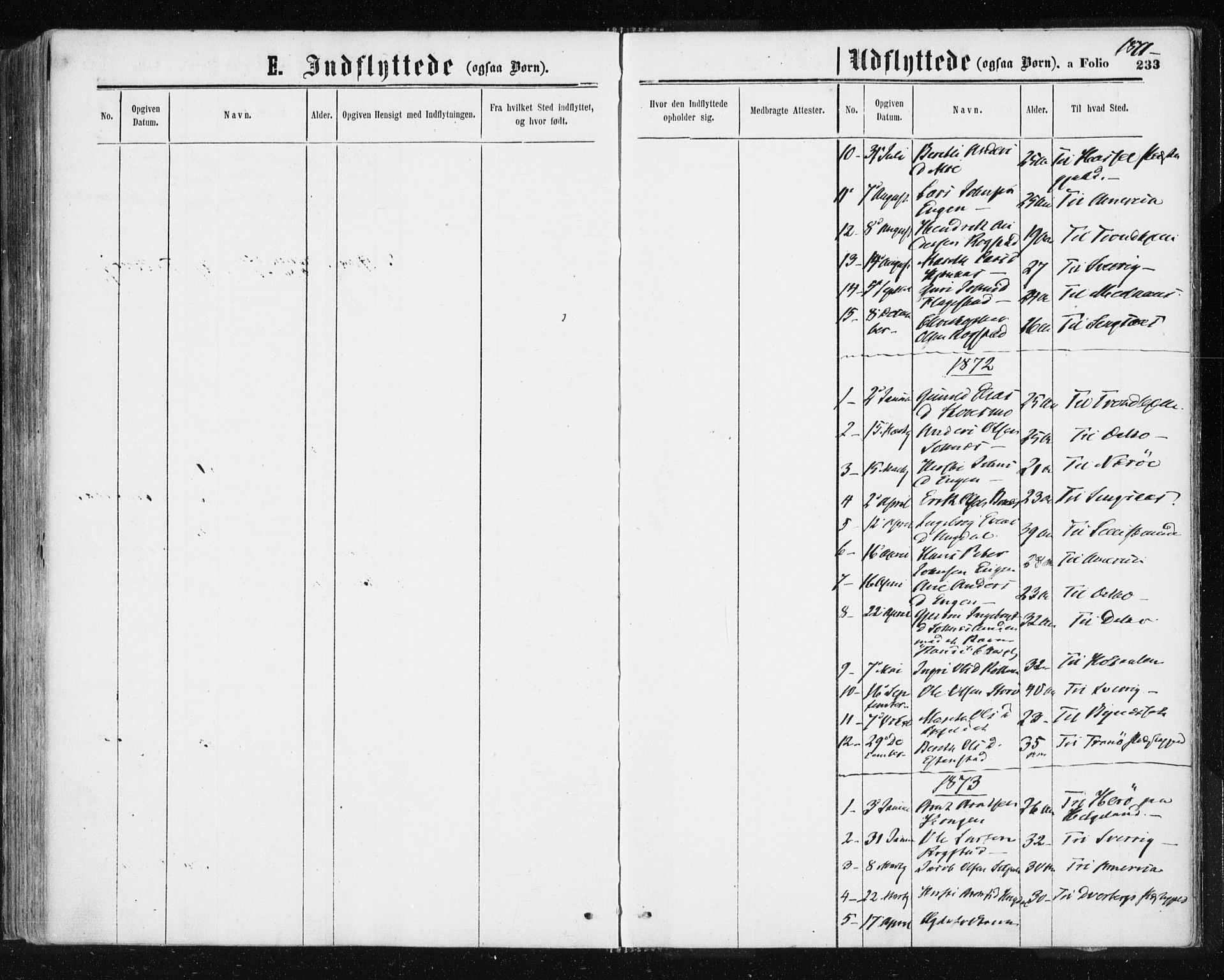 Ministerialprotokoller, klokkerbøker og fødselsregistre - Sør-Trøndelag, SAT/A-1456/687/L1001: Parish register (official) no. 687A07, 1863-1878, p. 233