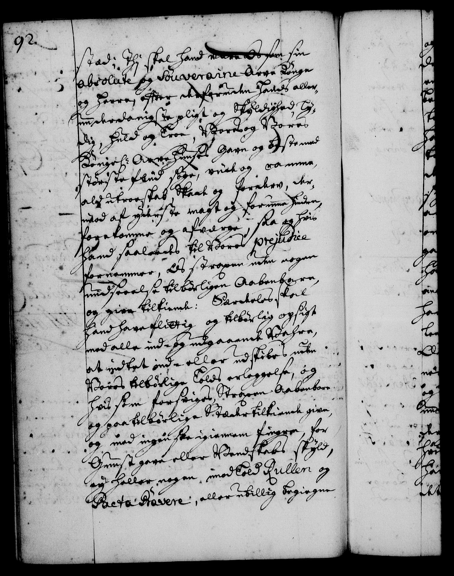 Rentekammeret, Kammerkanselliet, RA/EA-3111/G/Gg/Gge/L0001: Norsk bestallingsprotokoll med register (merket RK 53.25), 1720-1730, p. 92