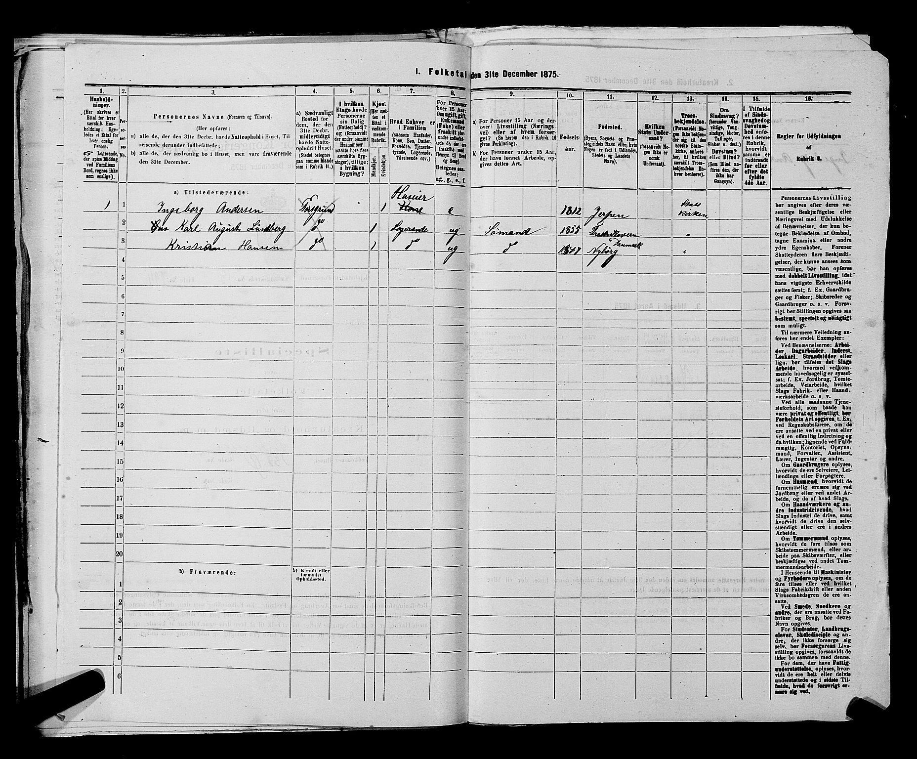 SAKO, 1875 census for 0805P Porsgrunn, 1875, p. 672