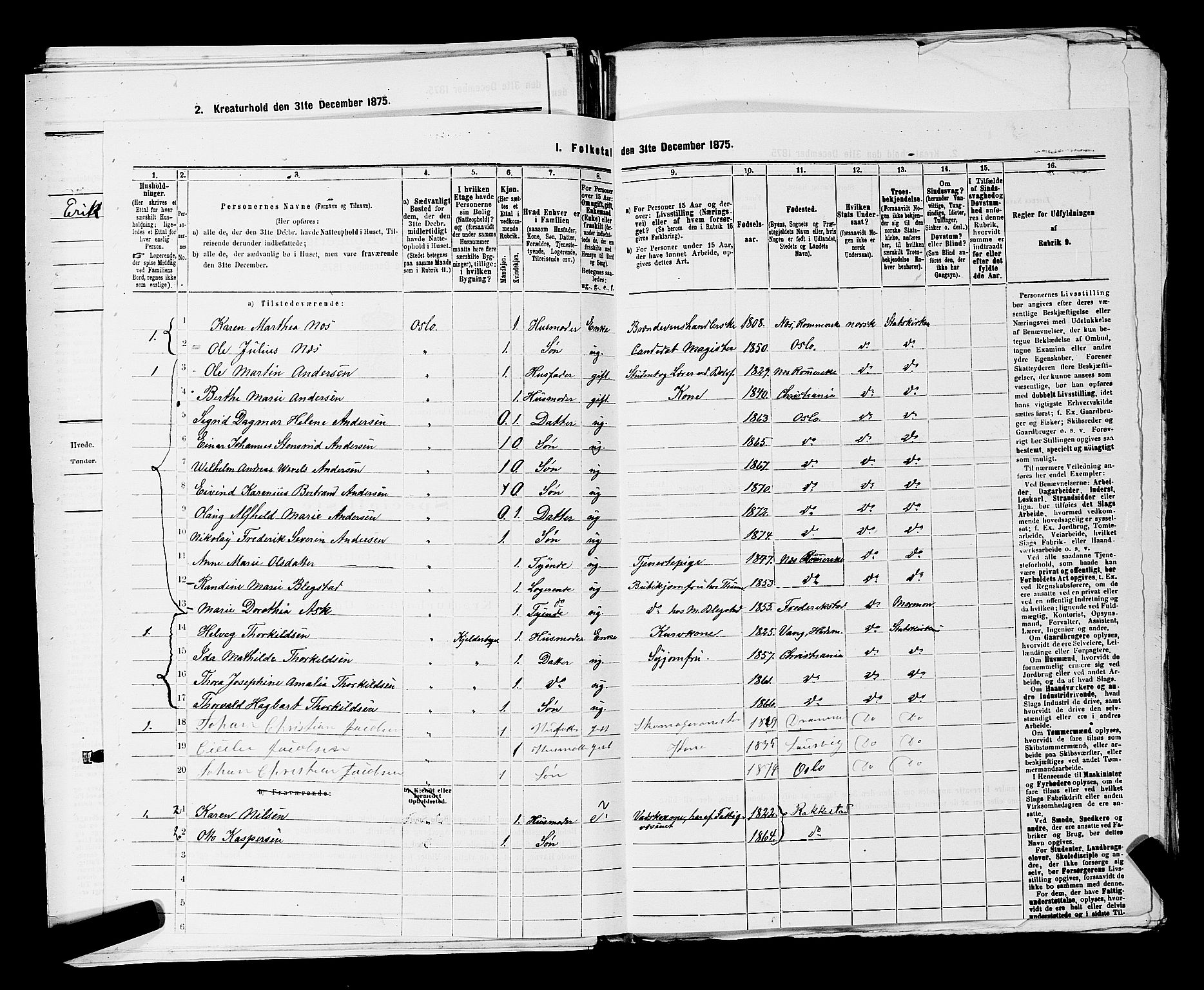 RA, 1875 census for 0301 Kristiania, 1875, p. 8680