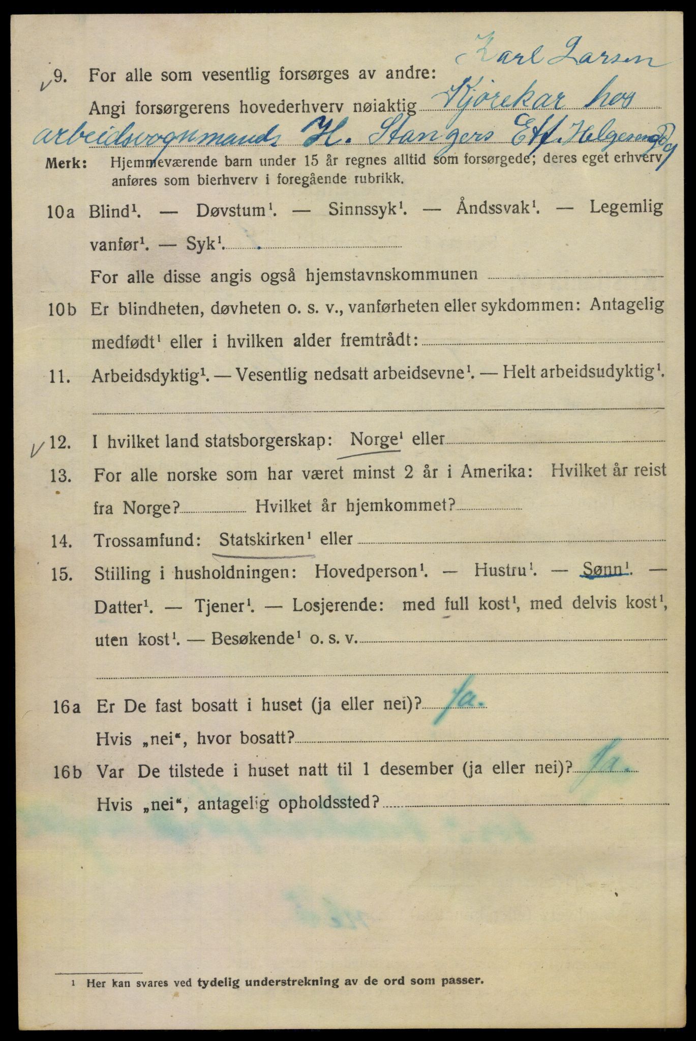 SAO, 1920 census for Kristiania, 1920, p. 432900