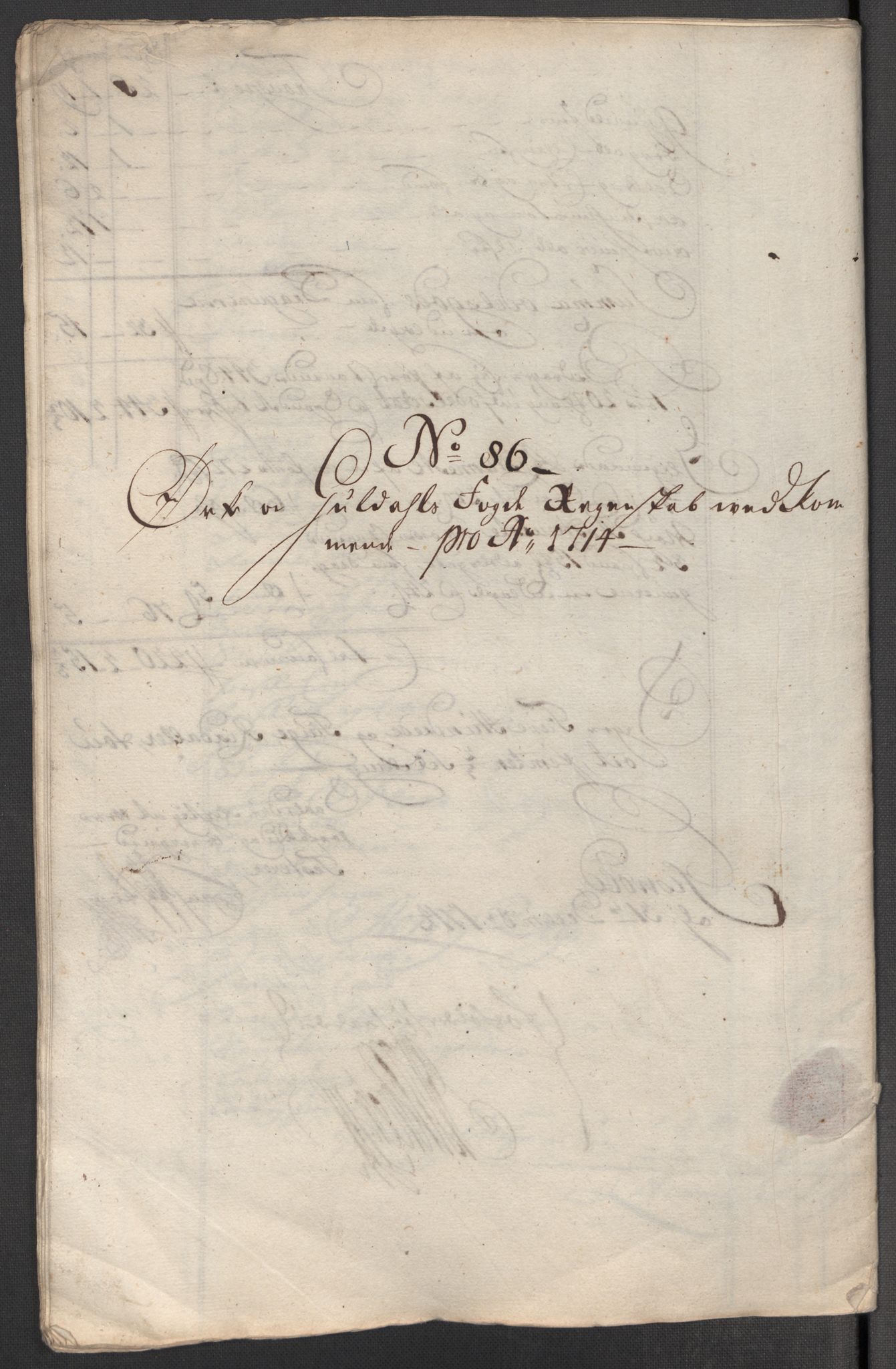 Rentekammeret inntil 1814, Reviderte regnskaper, Fogderegnskap, RA/EA-4092/R60/L3965: Fogderegnskap Orkdal og Gauldal, 1714, p. 514
