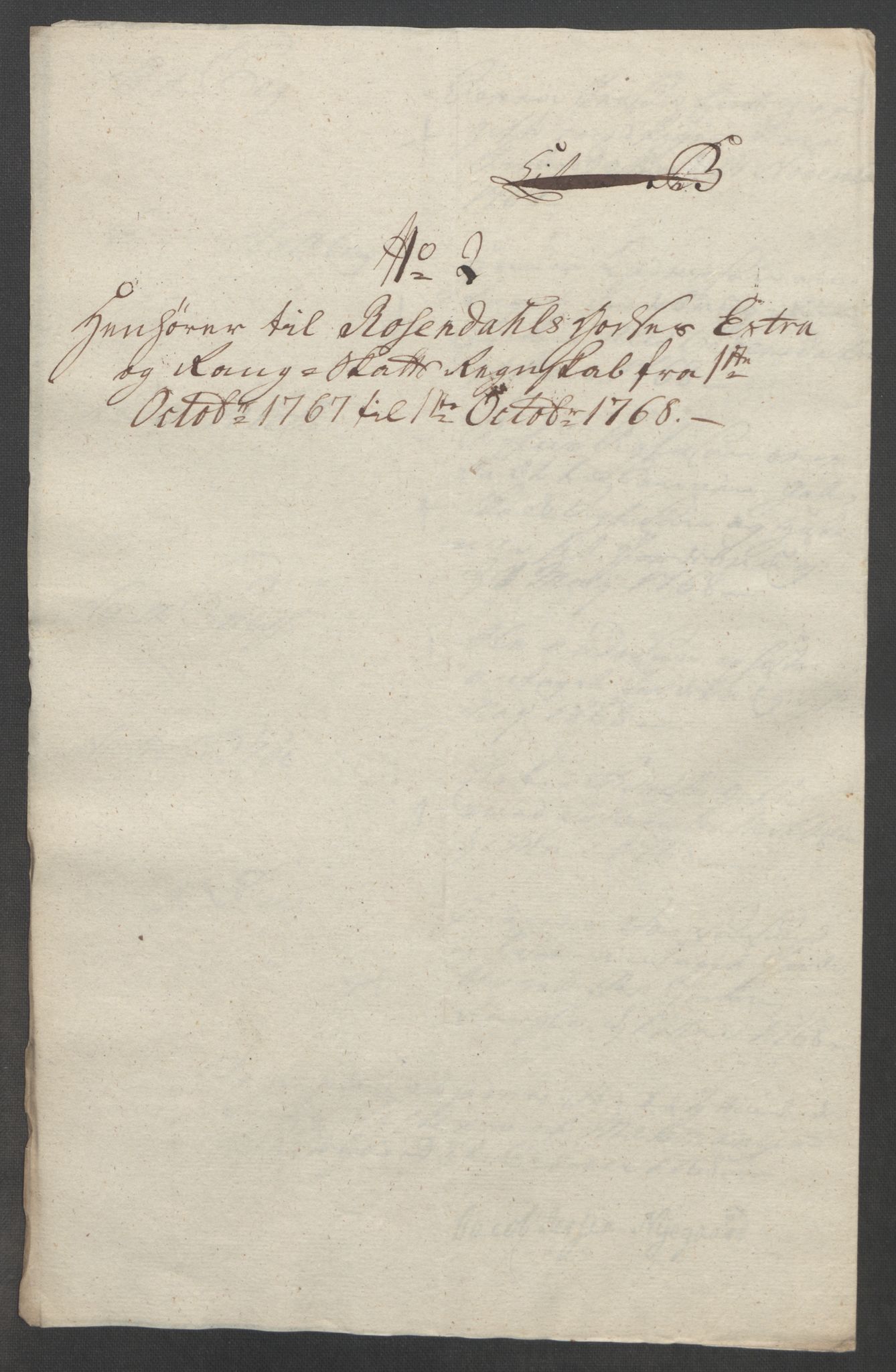 Rentekammeret inntil 1814, Reviderte regnskaper, Fogderegnskap, RA/EA-4092/R49/L3157: Ekstraskatten Rosendal Baroni, 1762-1772, p. 217