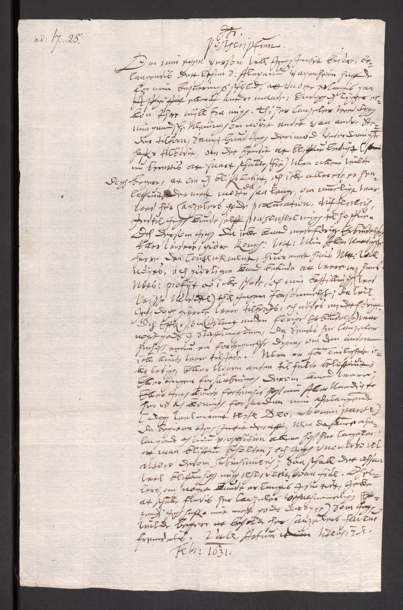 Danske Kanselli 1572-1799, AV/RA-EA-3023/F/Fc/Fcc/Fcca/L0006: Norske innlegg 1572-1799, 1630-1632, p. 52