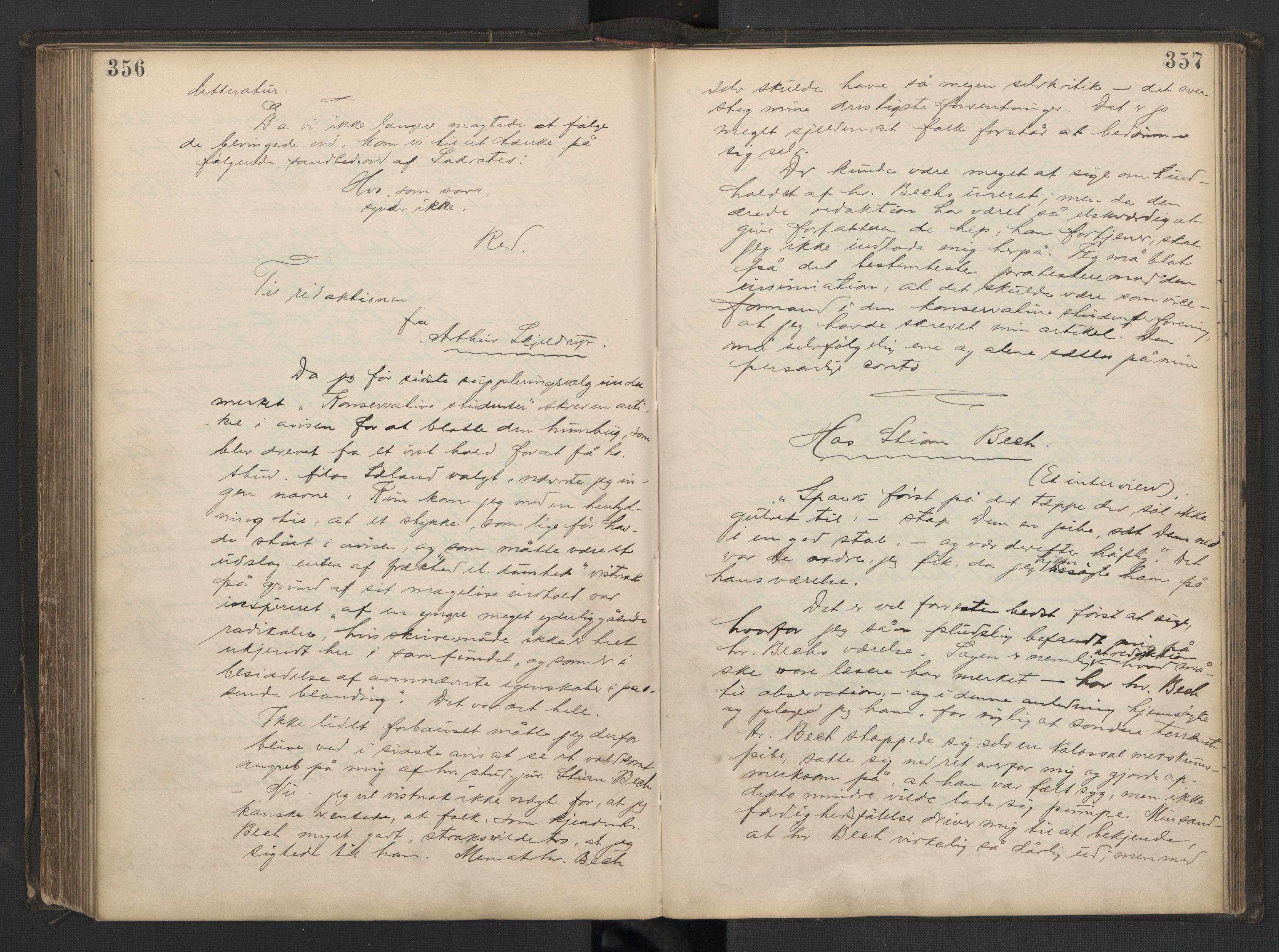 Det Norske Studentersamfund, AV/RA-PA-1322/X/Xa/L0013/0002: -- / Samfundsbladet/Studentersamfundets Avis, 1892-1895, p. 356-357