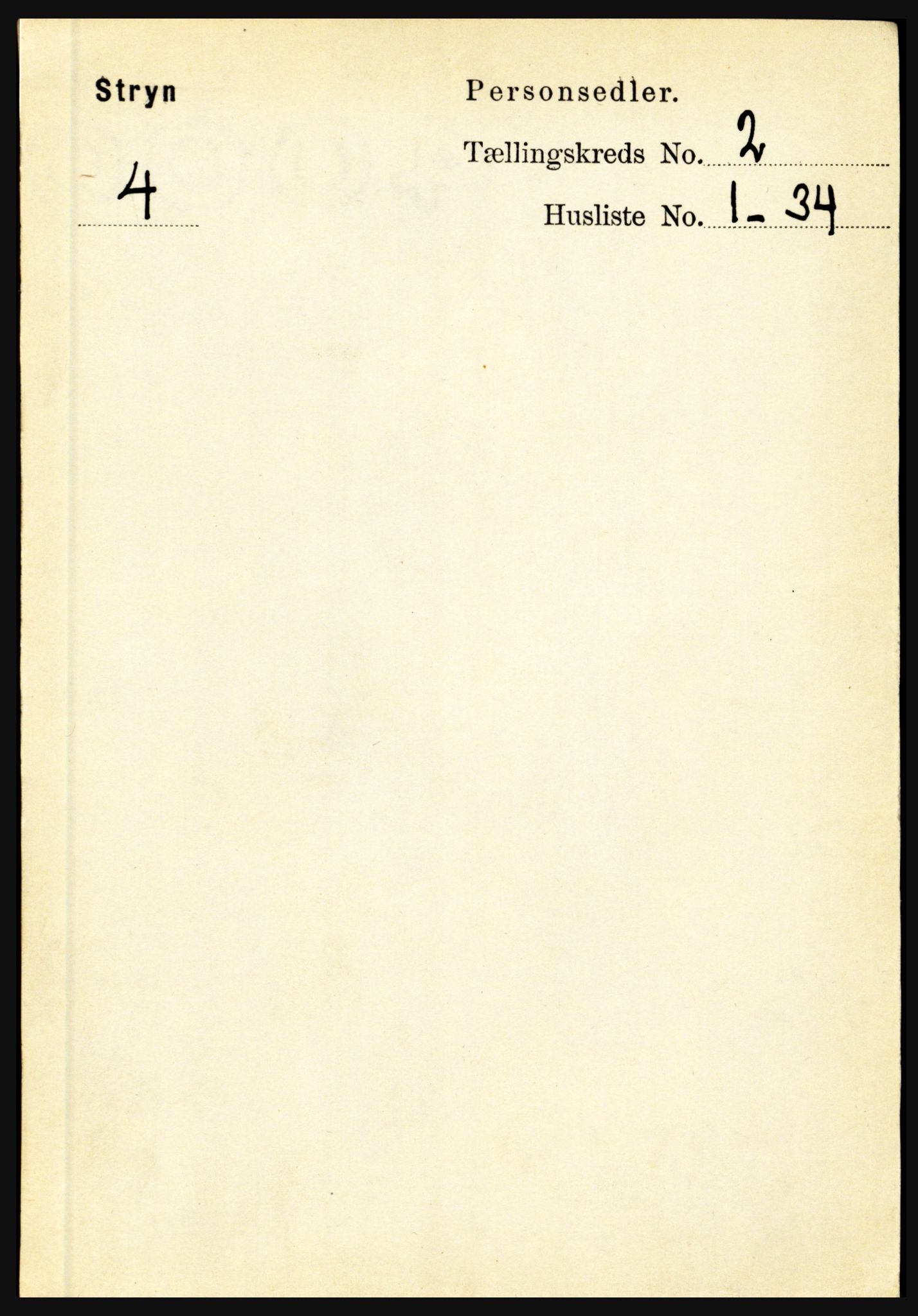 RA, 1891 census for 1448 Stryn, 1891, p. 339