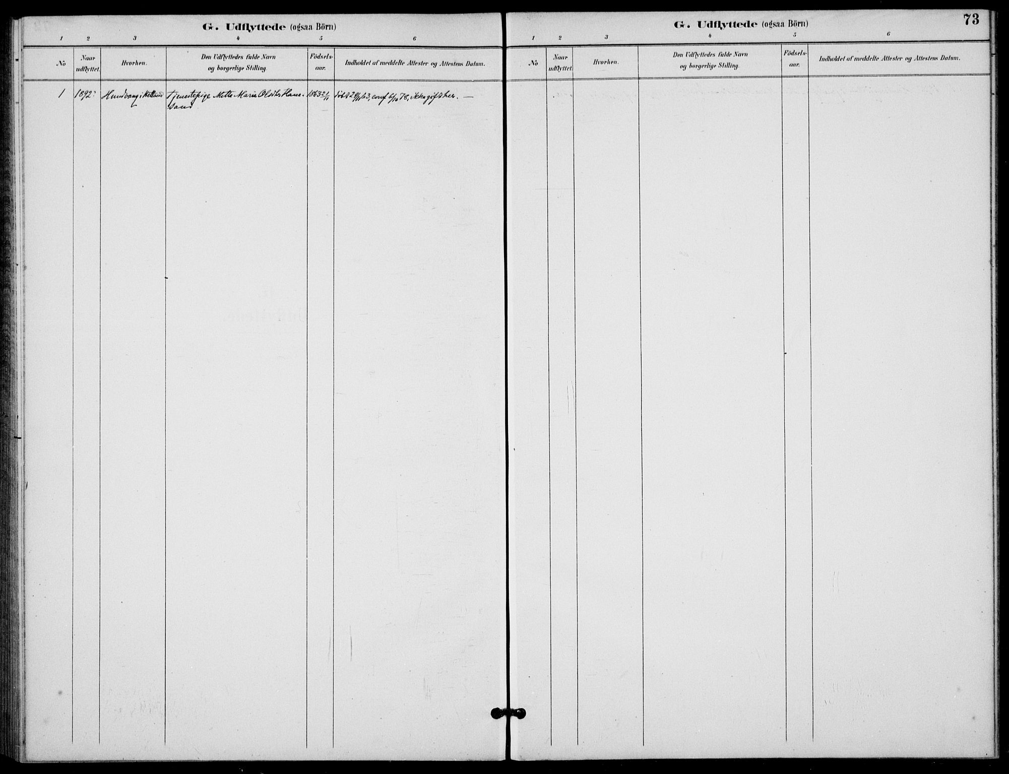Finnøy sokneprestkontor, AV/SAST-A-101825/H/Ha/Haa/L0012: Parish register (official) no. A 12, 1889-1917, p. 73