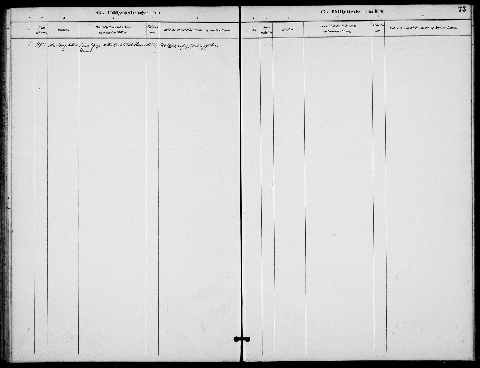 Finnøy sokneprestkontor, SAST/A-101825/H/Ha/Haa/L0012: Parish register (official) no. A 12, 1889-1917, p. 73