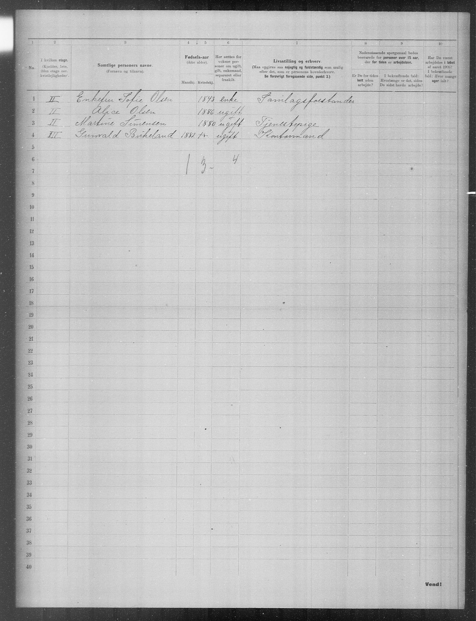 OBA, Municipal Census 1903 for Kristiania, 1903, p. 21958