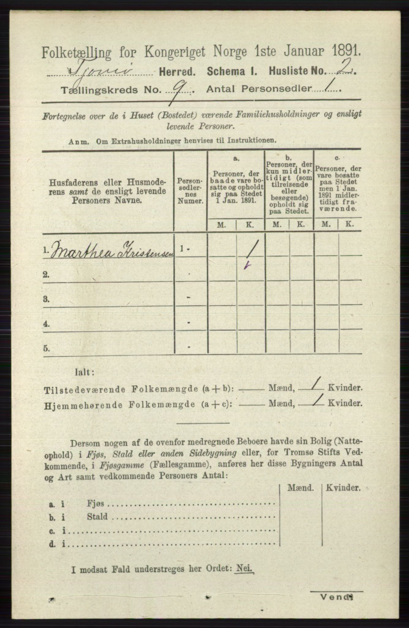 RA, 1891 census for 0723 Tjøme, 1891, p. 3191