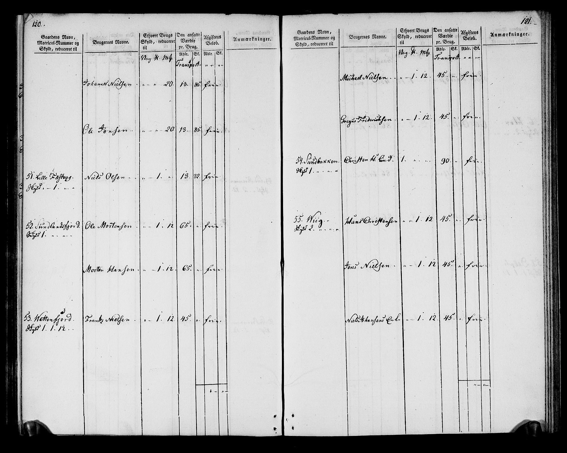 Rentekammeret inntil 1814, Realistisk ordnet avdeling, AV/RA-EA-4070/N/Ne/Nea/L0164: Vesterålen, Andenes og Lofoten fogderi. Oppebørselsregister, 1803, p. 63