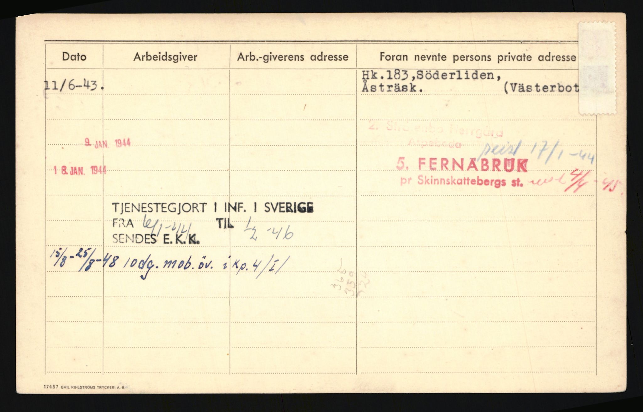 Forsvaret, Troms infanteriregiment nr. 16, AV/RA-RAFA-3146/P/Pa/L0024/0001: Rulleblad / Rulleblad for regimentets menige mannskaper, årsklasse 1940, 1940, p. 11