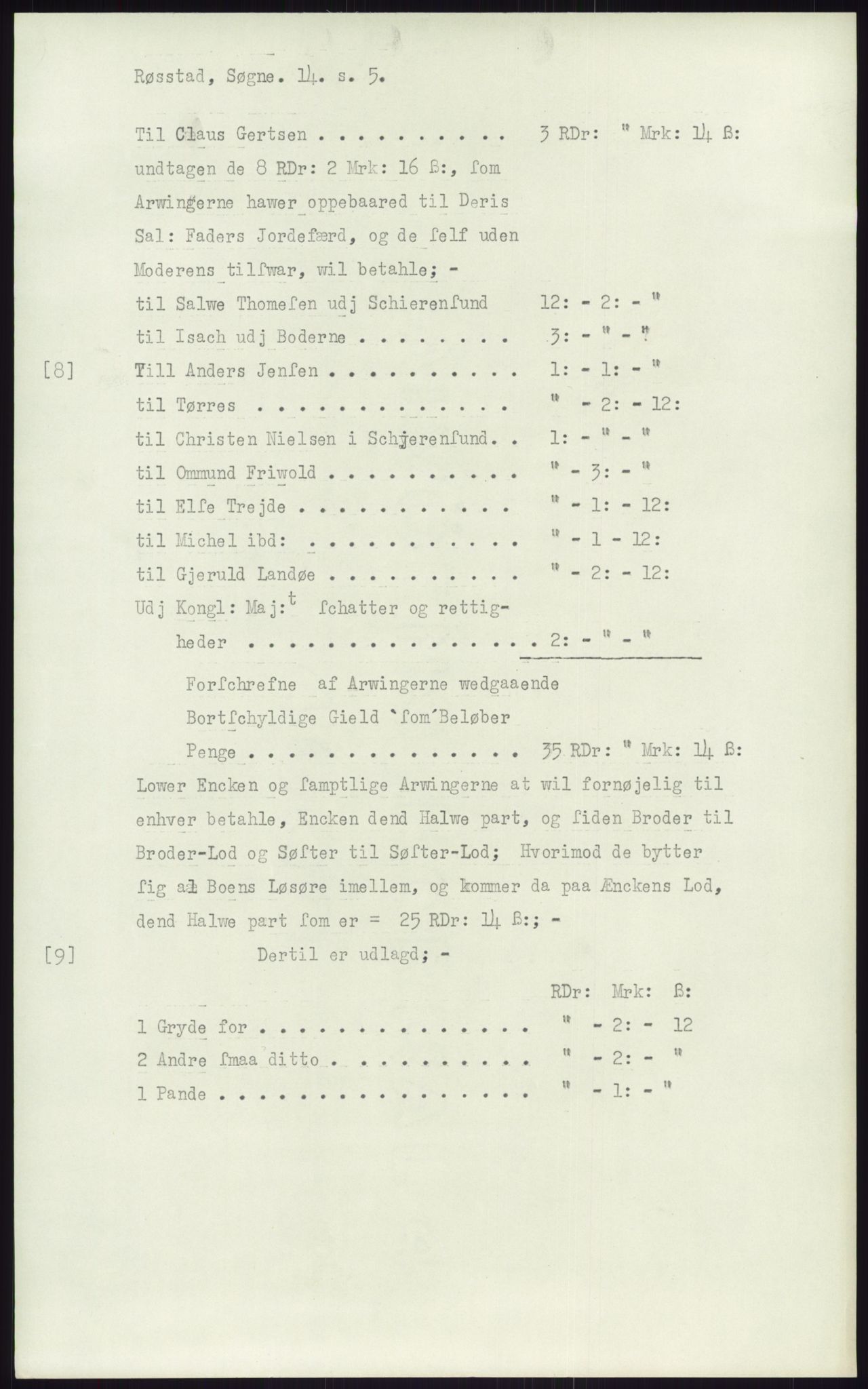 Samlinger til kildeutgivelse, Diplomavskriftsamlingen, AV/RA-EA-4053/H/Ha, p. 2611