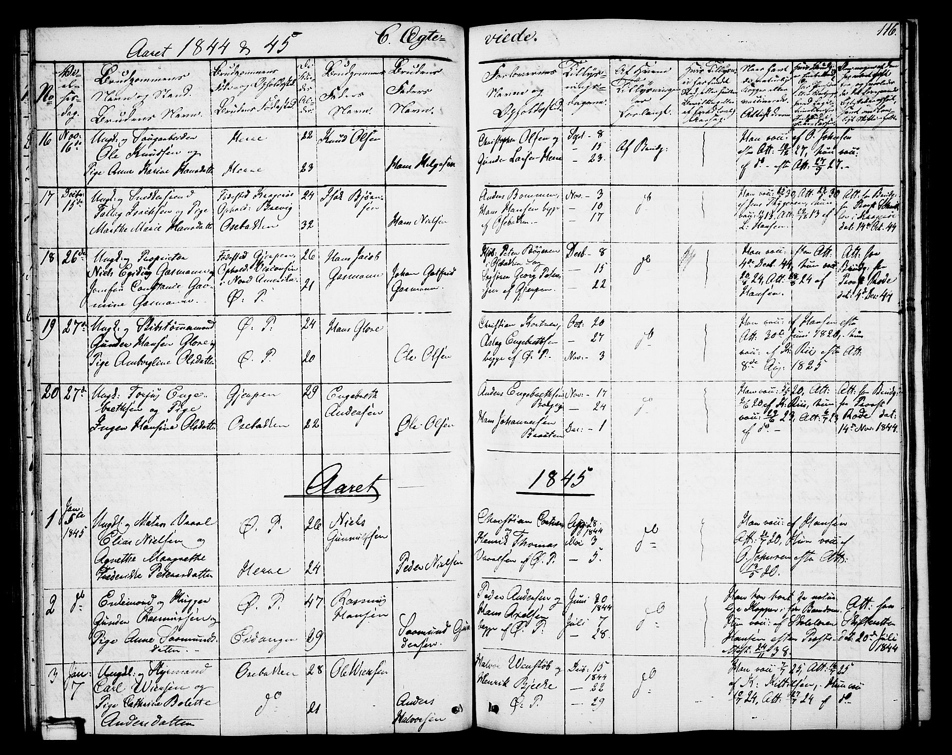 Porsgrunn kirkebøker , SAKO/A-104/G/Gb/L0003: Parish register (copy) no. II 3, 1841-1852, p. 116
