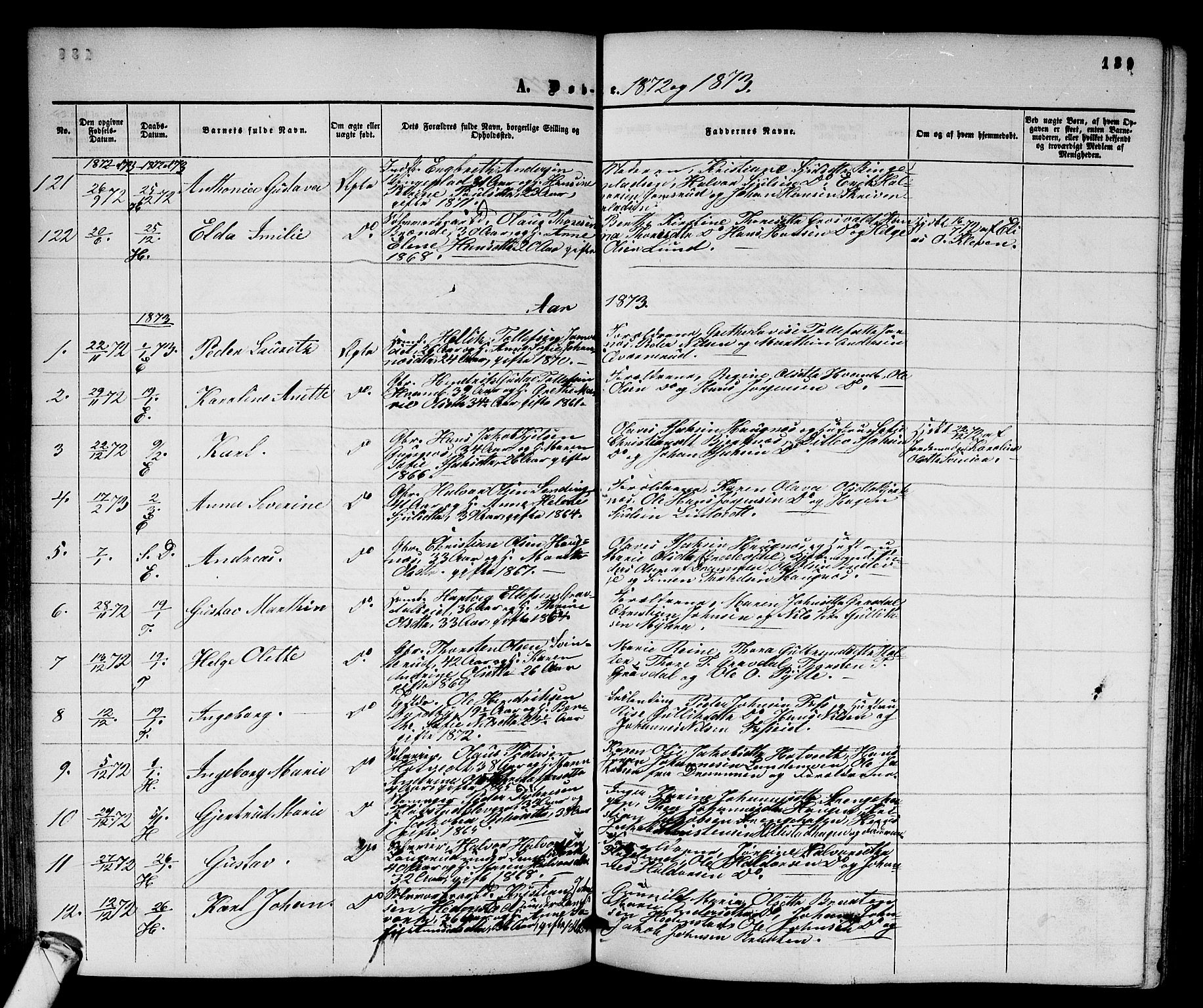Sandsvær kirkebøker, AV/SAKO-A-244/G/Ga/L0005: Parish register (copy) no. I 5, 1857-1873, p. 139