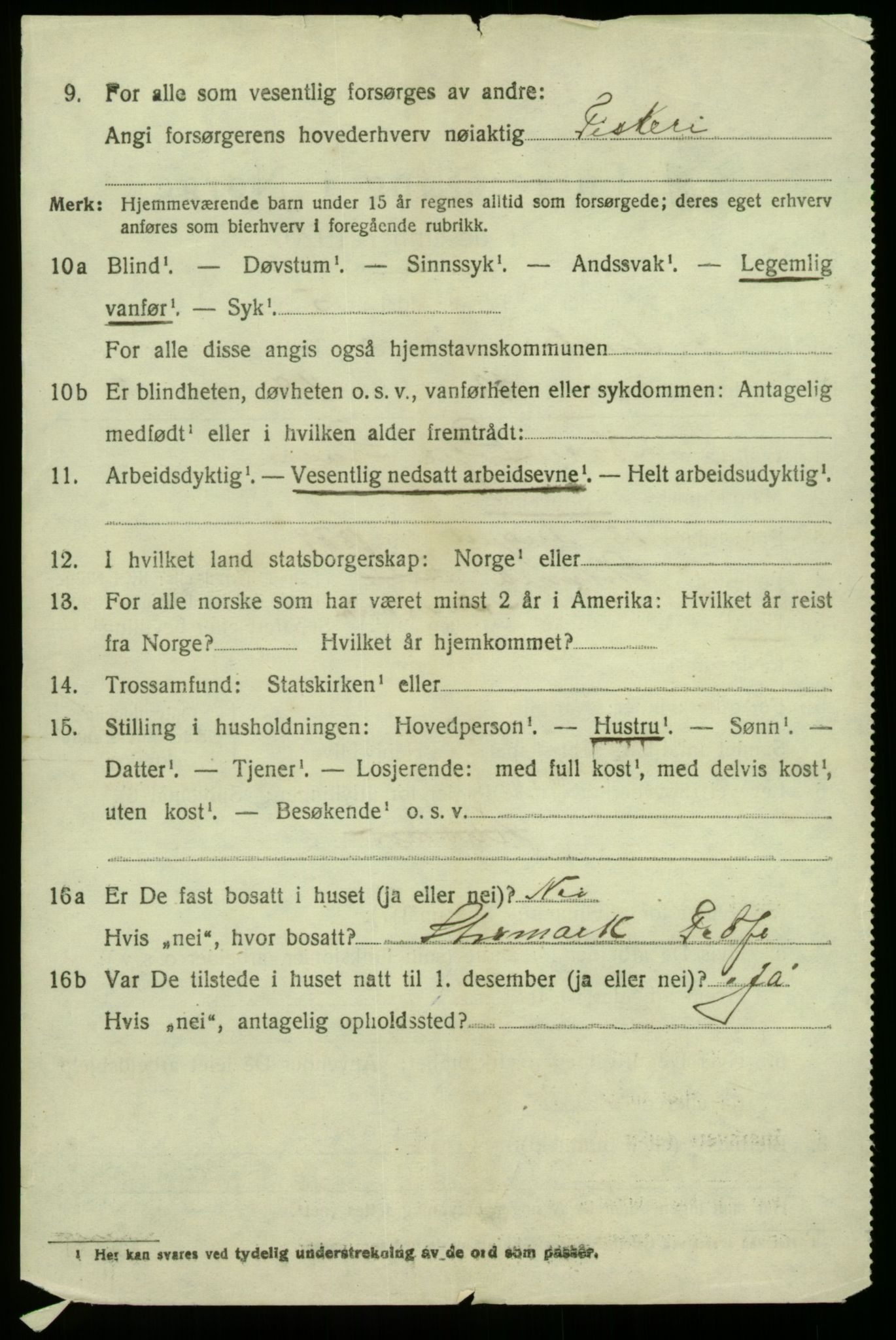 SAB, 1920 census for Austrheim, 1920, p. 5969