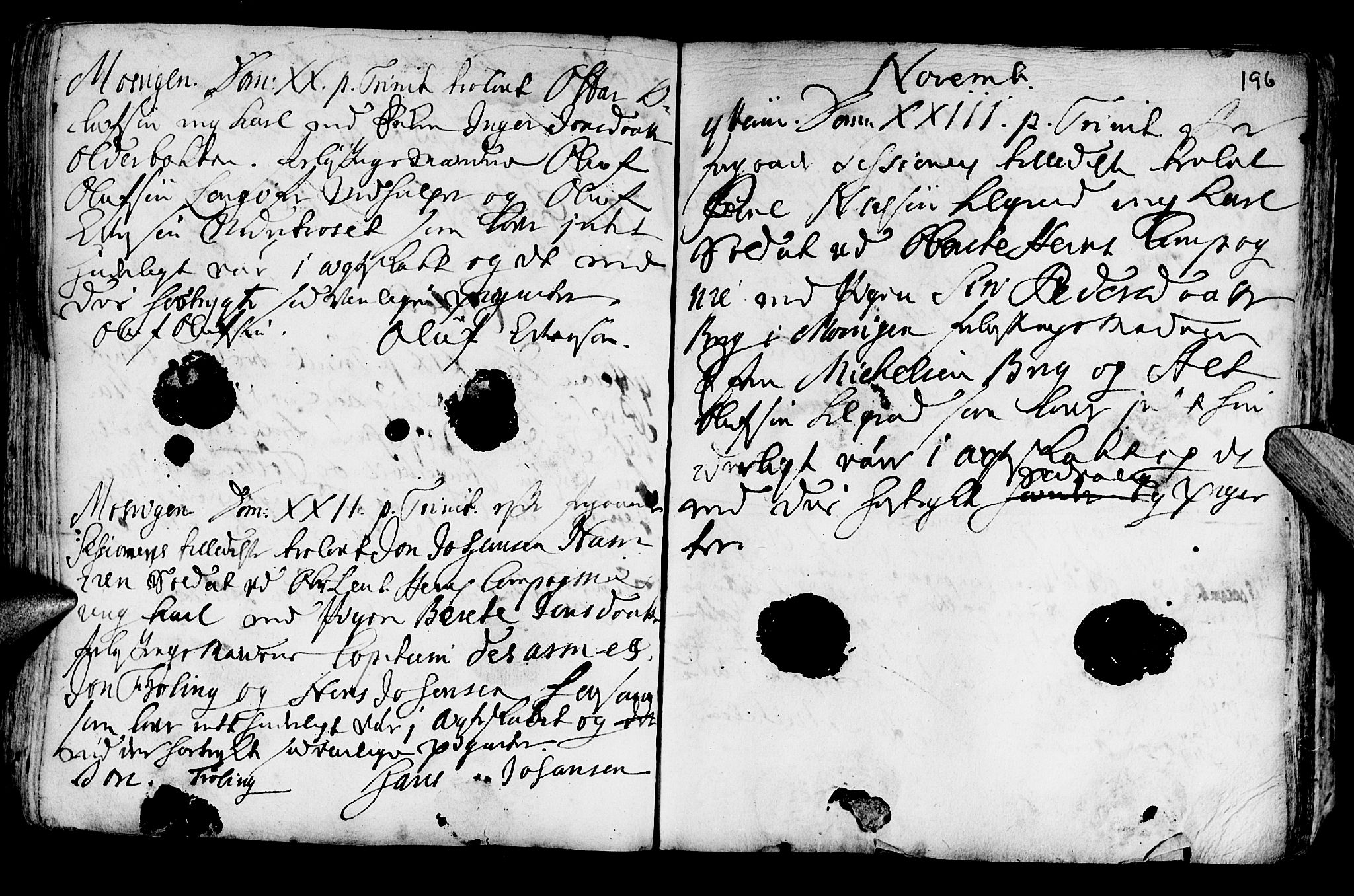 Ministerialprotokoller, klokkerbøker og fødselsregistre - Nord-Trøndelag, SAT/A-1458/722/L0215: Parish register (official) no. 722A02, 1718-1755, p. 196