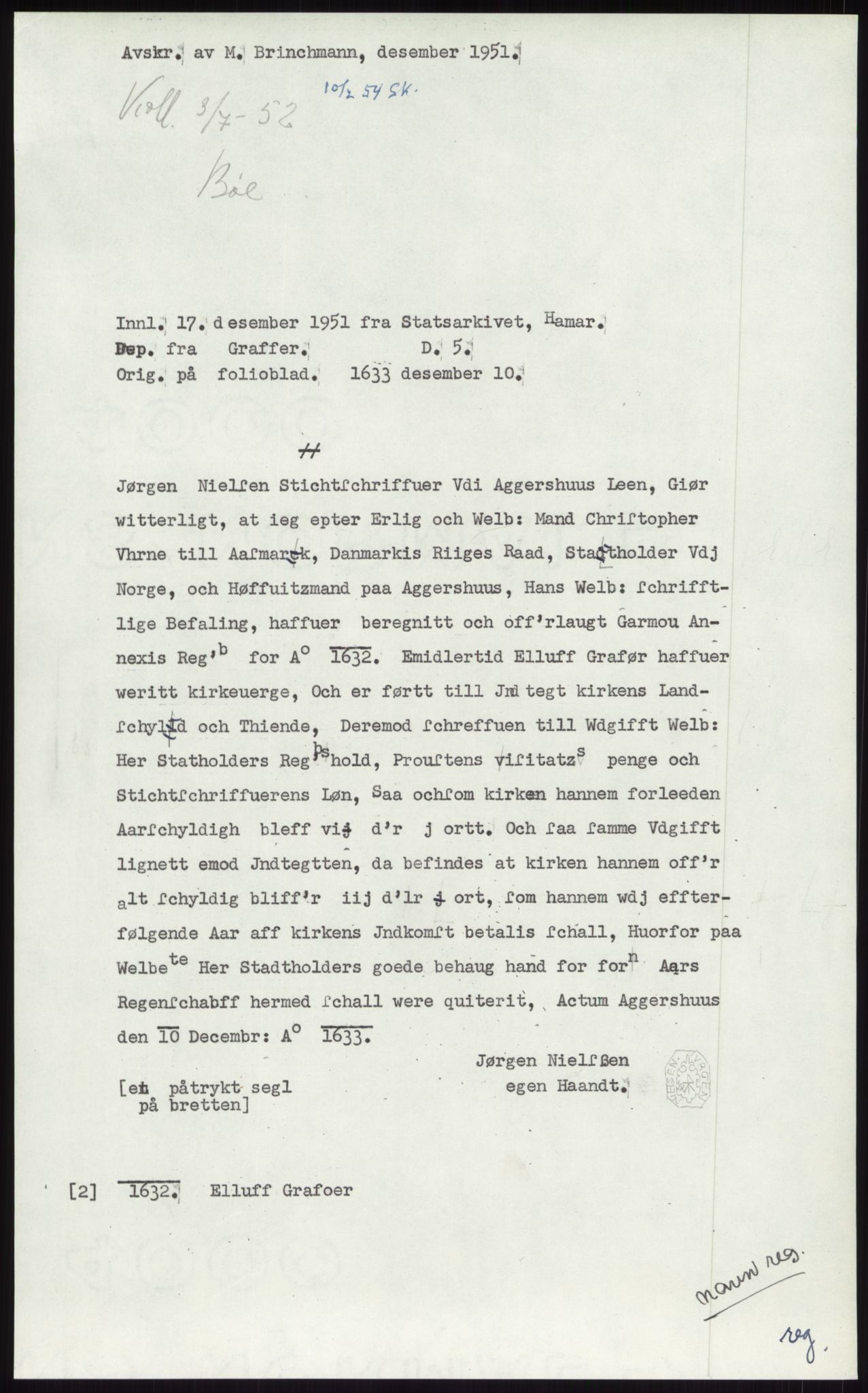 Samlinger til kildeutgivelse, Diplomavskriftsamlingen, RA/EA-4053/H/Ha, p. 2369