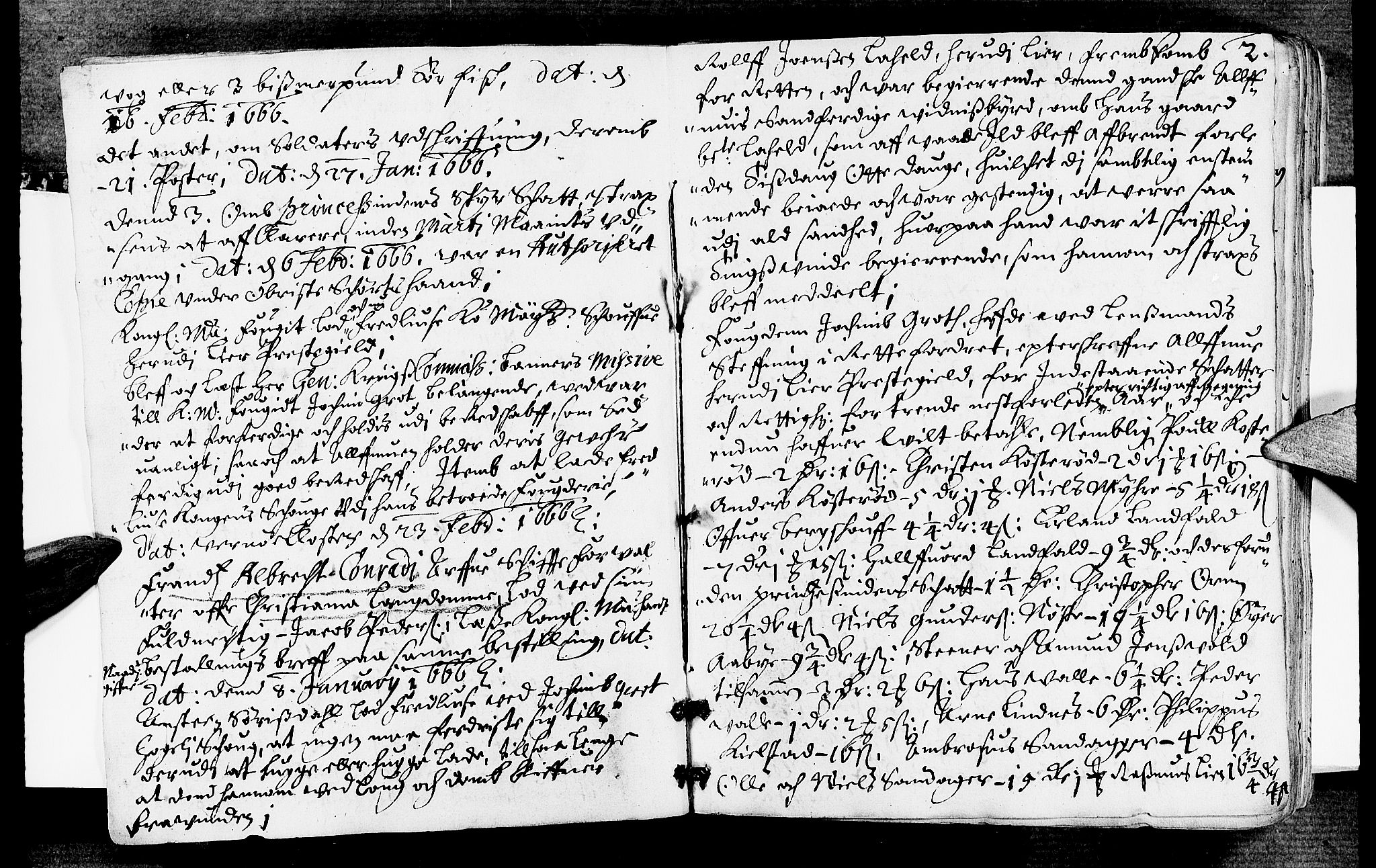Lier, Røyken og Hurum sorenskriveri, AV/SAKO-A-89/F/Fa/L0007: Tingbok, 1666, p. 2