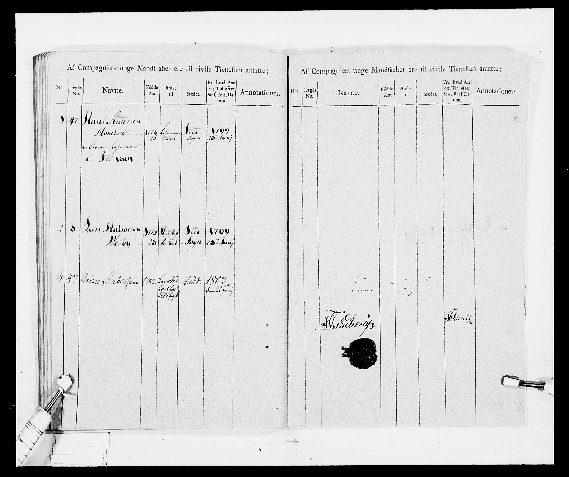 Generalitets- og kommissariatskollegiet, Det kongelige norske kommissariatskollegium, AV/RA-EA-5420/E/Eh/L0029: Sønnafjelske gevorbne infanteriregiment, 1785-1805, p. 335