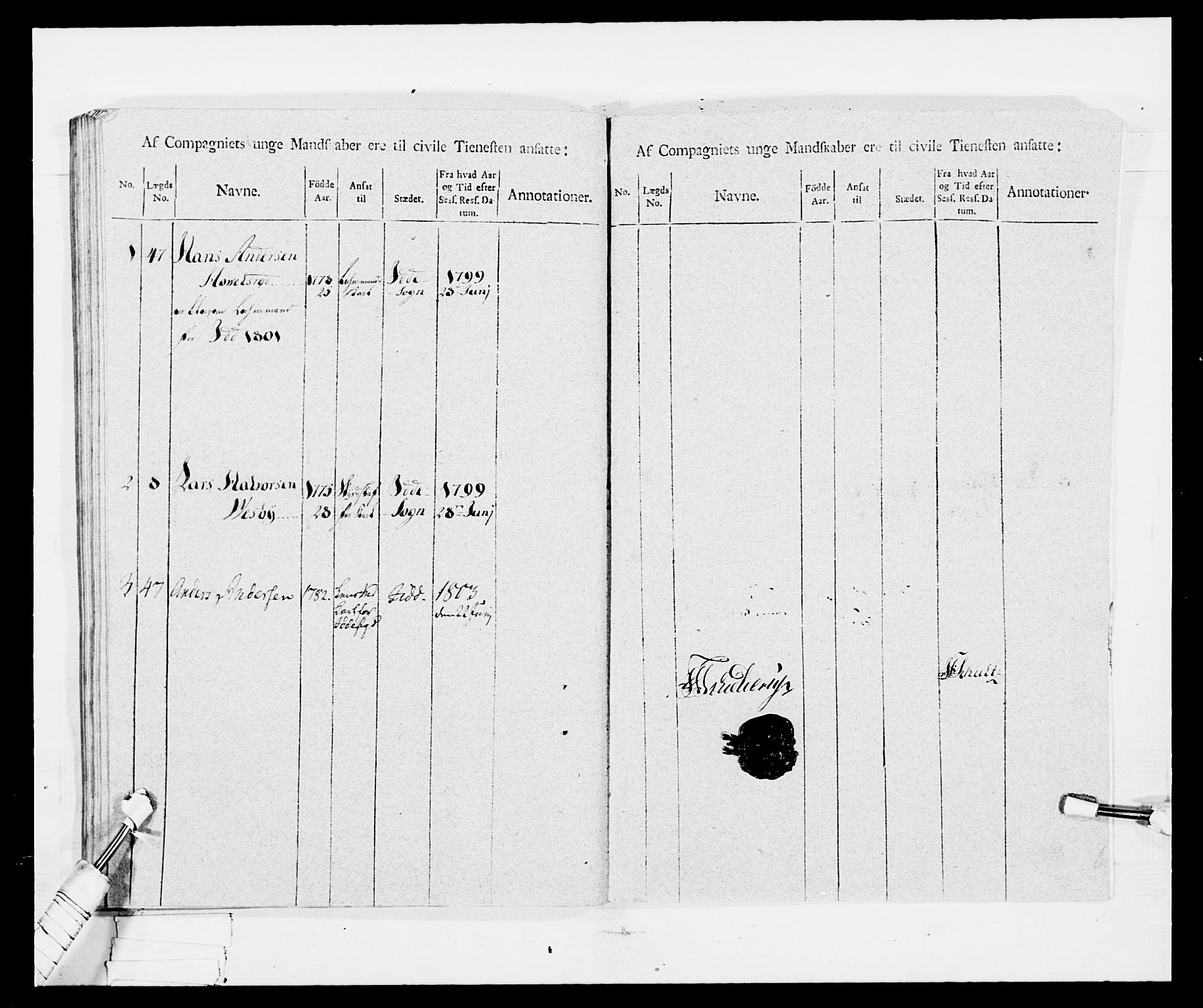 Generalitets- og kommissariatskollegiet, Det kongelige norske kommissariatskollegium, RA/EA-5420/E/Eh/L0029: Sønnafjelske gevorbne infanteriregiment, 1785-1805, p. 335