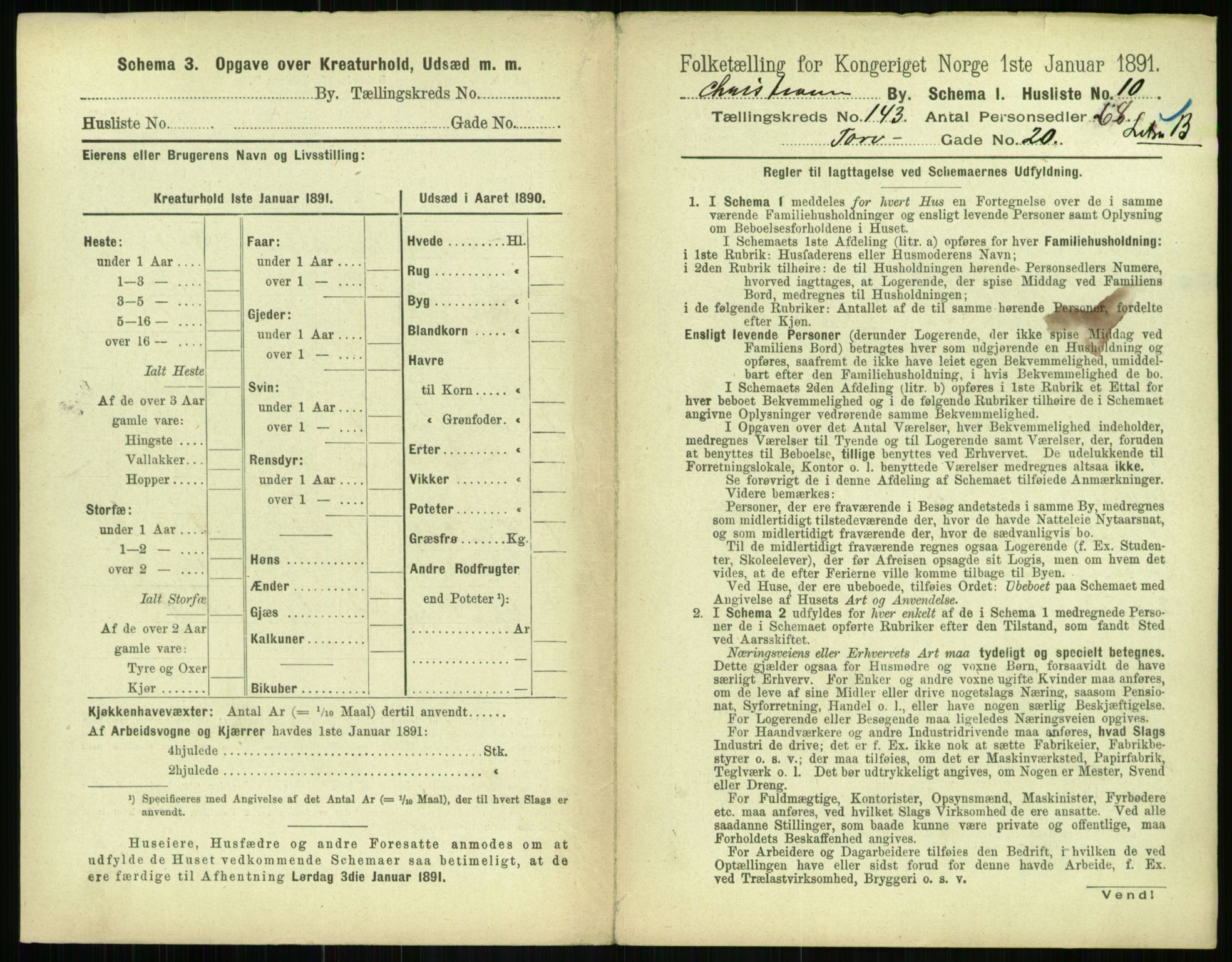 RA, 1891 census for 0301 Kristiania, 1891, p. 78710