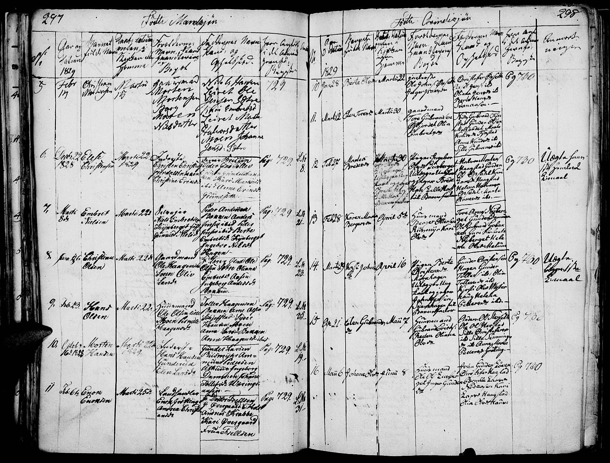 Elverum prestekontor, SAH/PREST-044/H/Ha/Haa/L0007: Parish register (official) no. 7, 1815-1830, p. 297-298