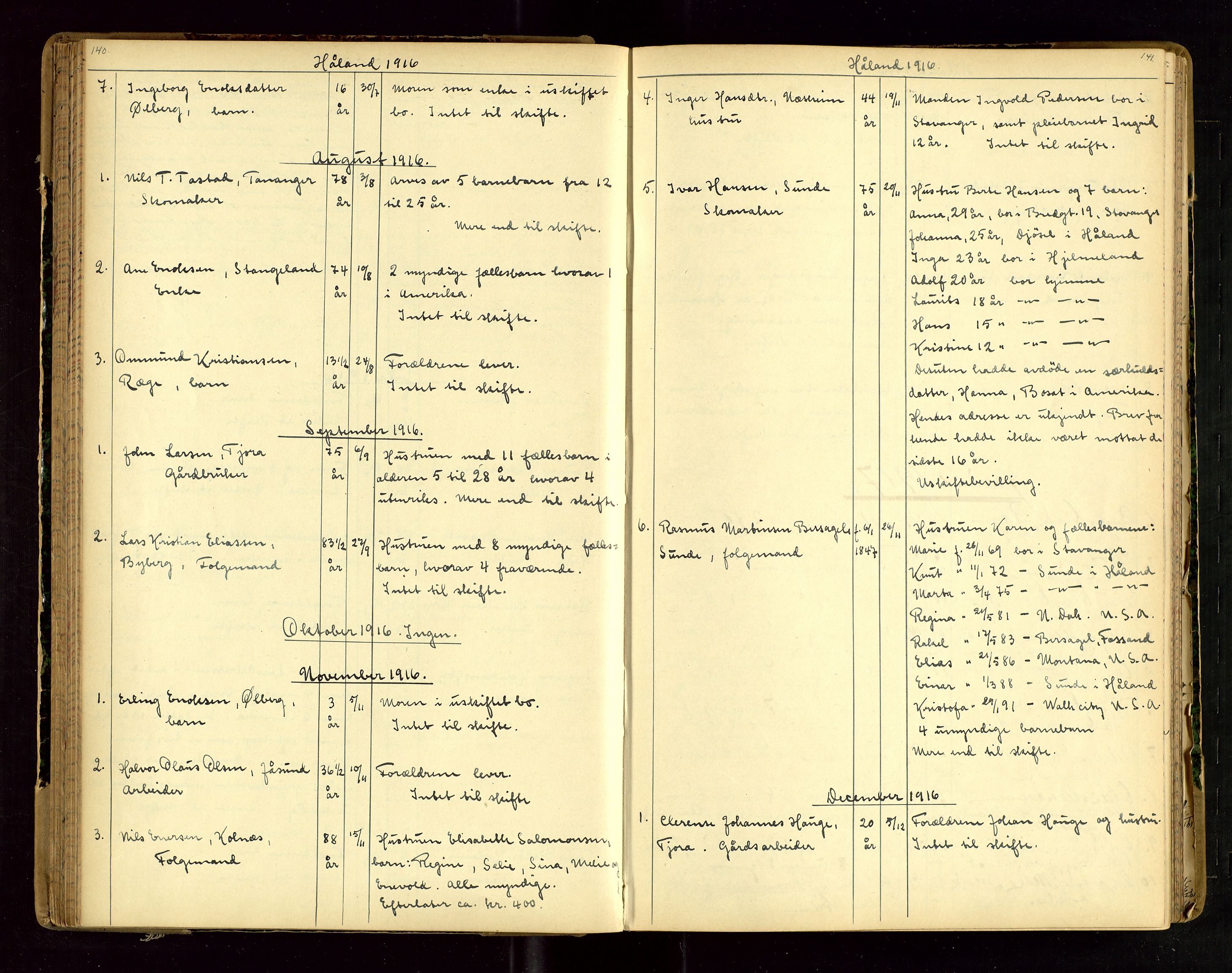 Jæren sorenskriveri, AV/SAST-A-100310/01/5/52/52B/L0003: DØDSFALLPROTOKOLL, 1910-1916, p. 140-141