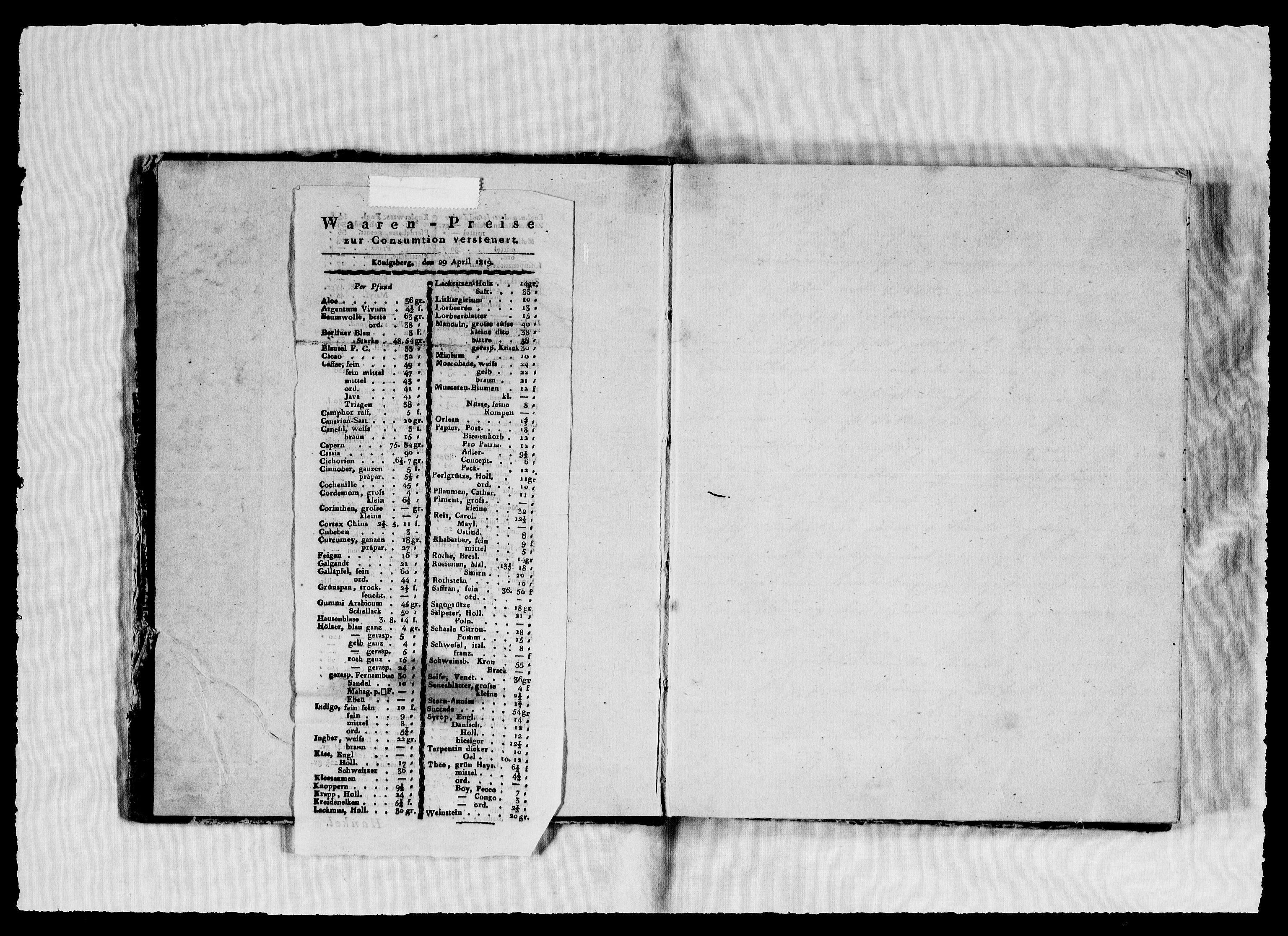 Modums Blaafarveværk, AV/RA-PA-0157/G/Gb/L0065/0001: -- / Kopibok, ført av B. Wegner, 1821-1822, p. 2