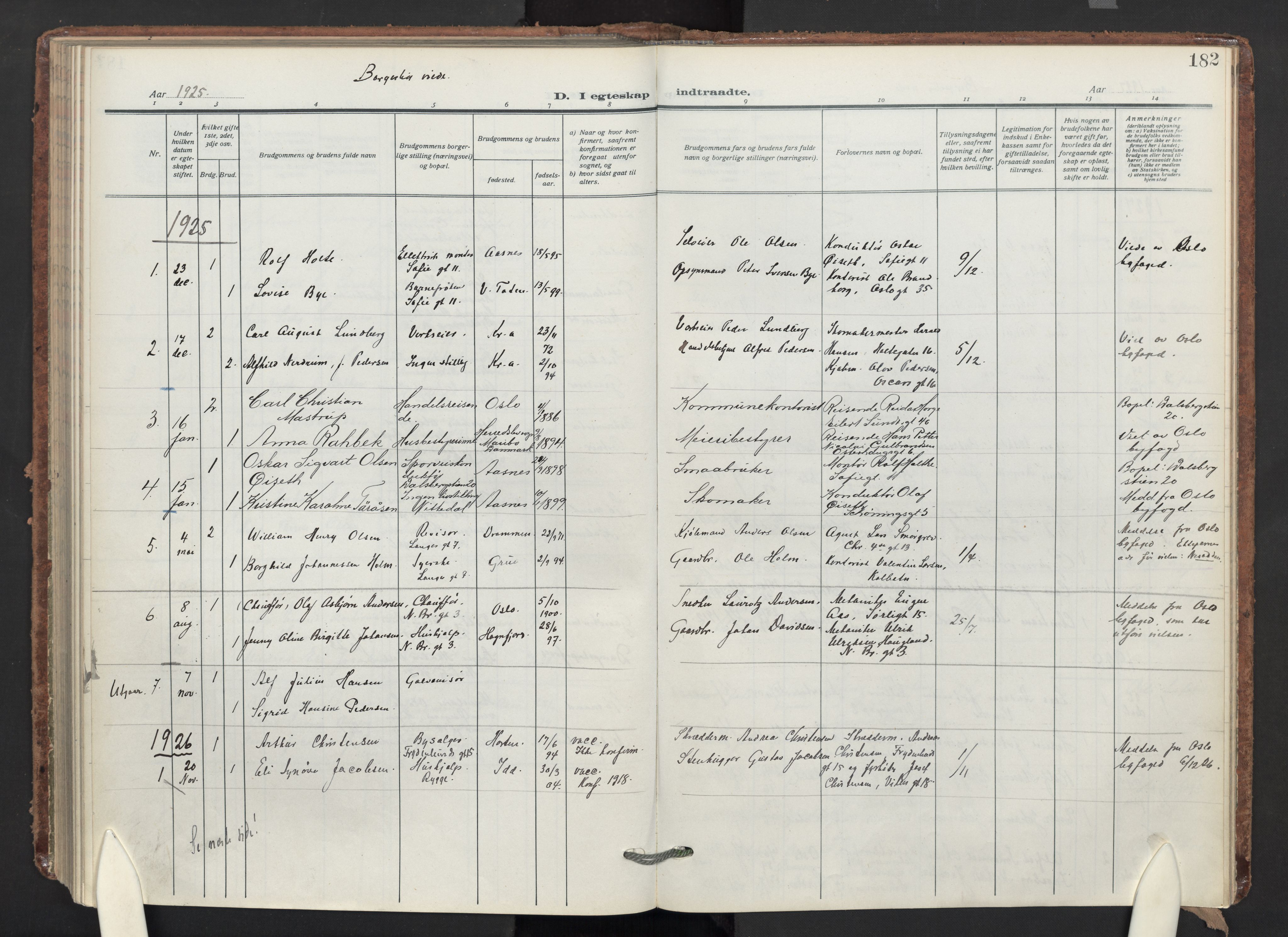 Markus prestekontor Kirkebøker, AV/SAO-A-10830/F/L0003: Parish register (official) no. 3, 1917-1942, p. 182