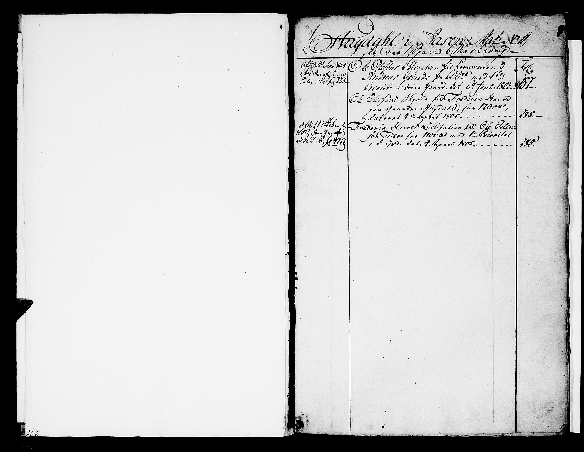 Stjør- og Verdal sorenskriveri, SAT/A-4167/1/2/2A/L0026: Mortgage register no. 26, 1800-1810