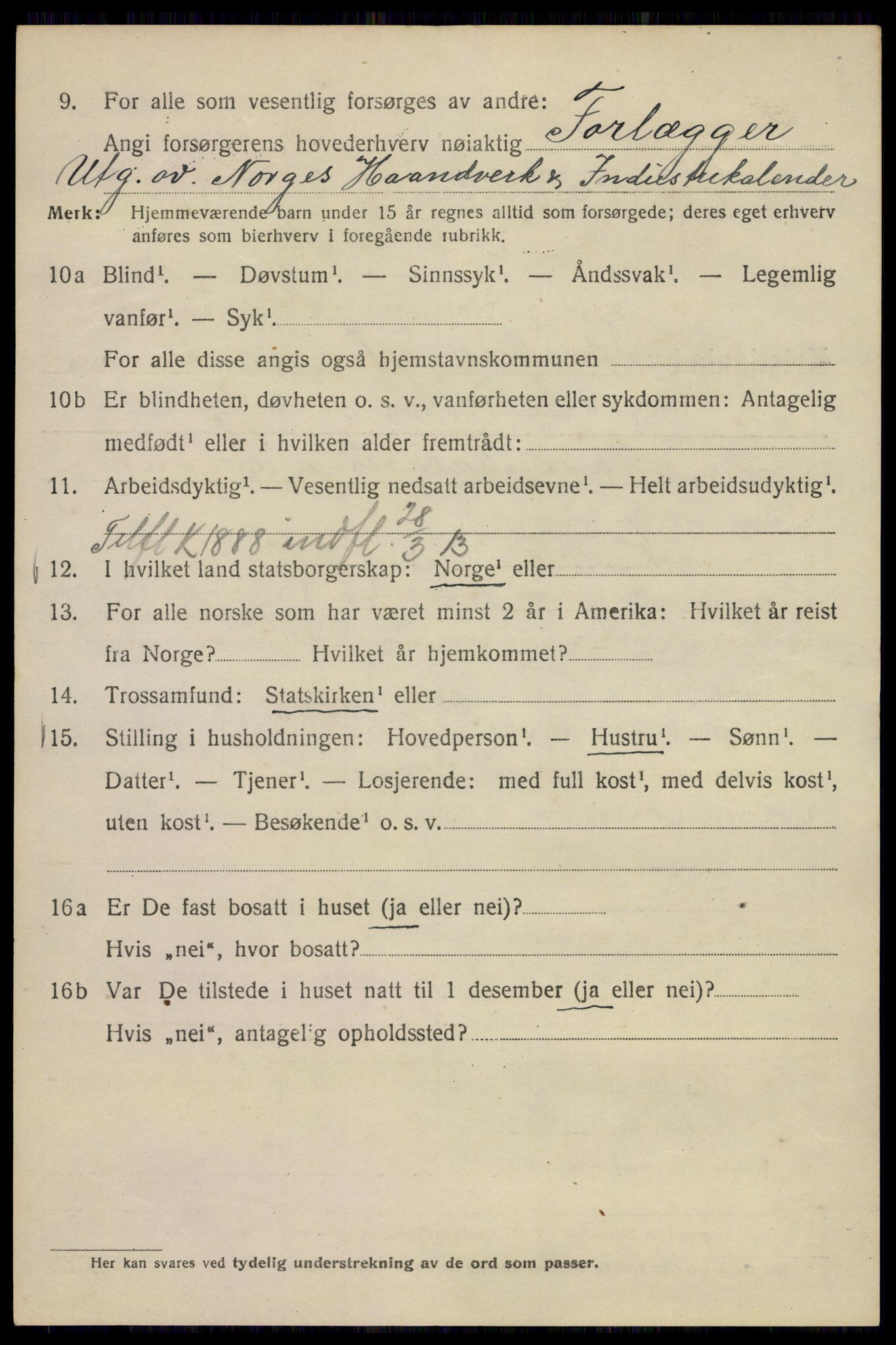 SAO, 1920 census for Kristiania, 1920, p. 351258