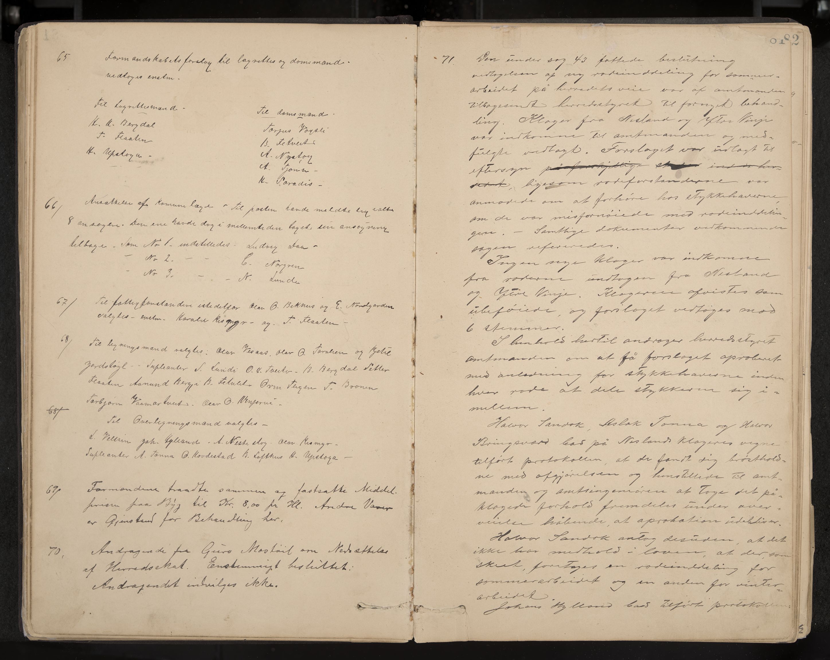 Vinje formannskap og sentraladministrasjon, IKAK/0834021-1/A/L0002: Møtebok, 1889-1913, p. 81