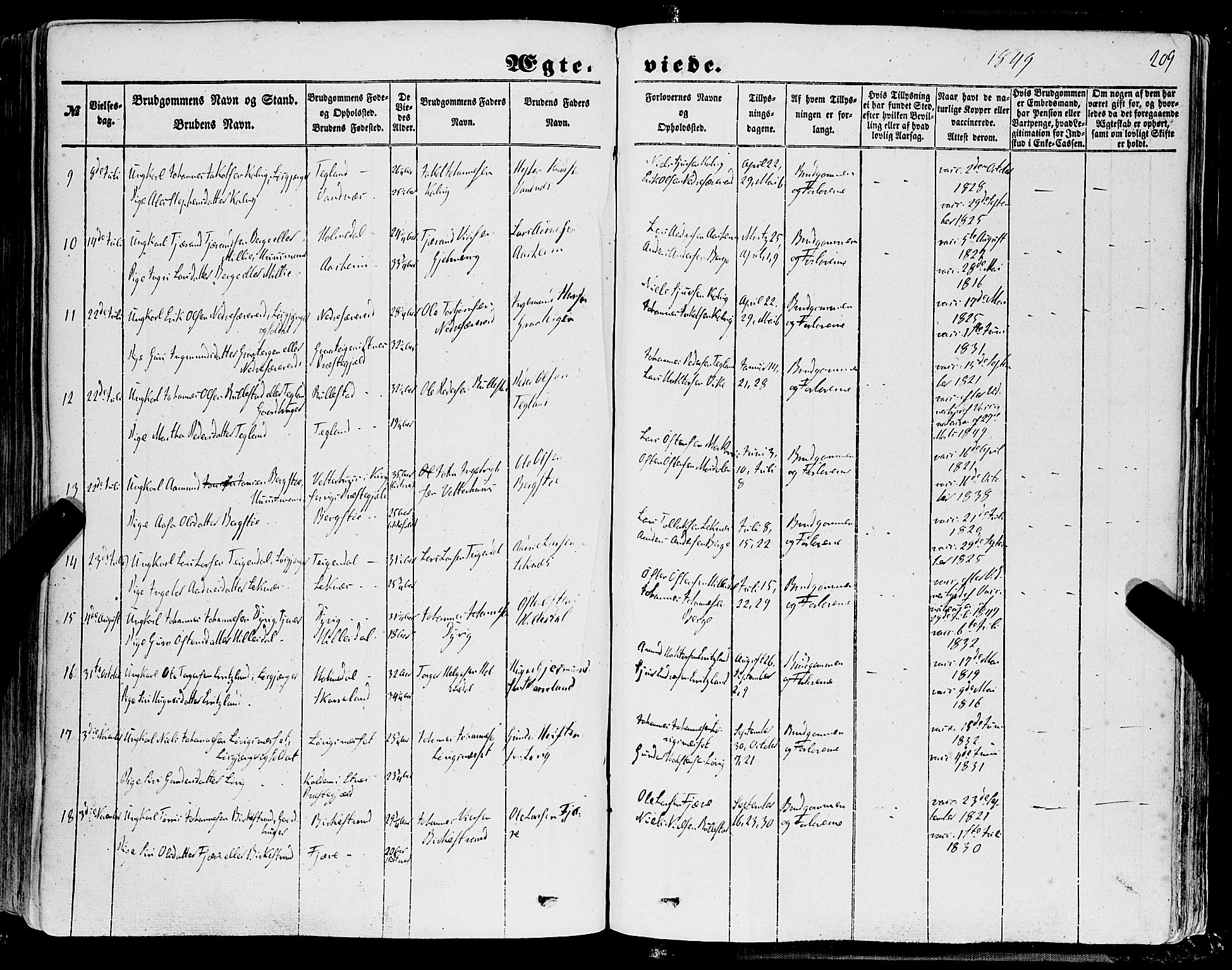 Skånevik sokneprestembete, SAB/A-77801/H/Haa: Parish register (official) no. A 5I, 1848-1869, p. 209