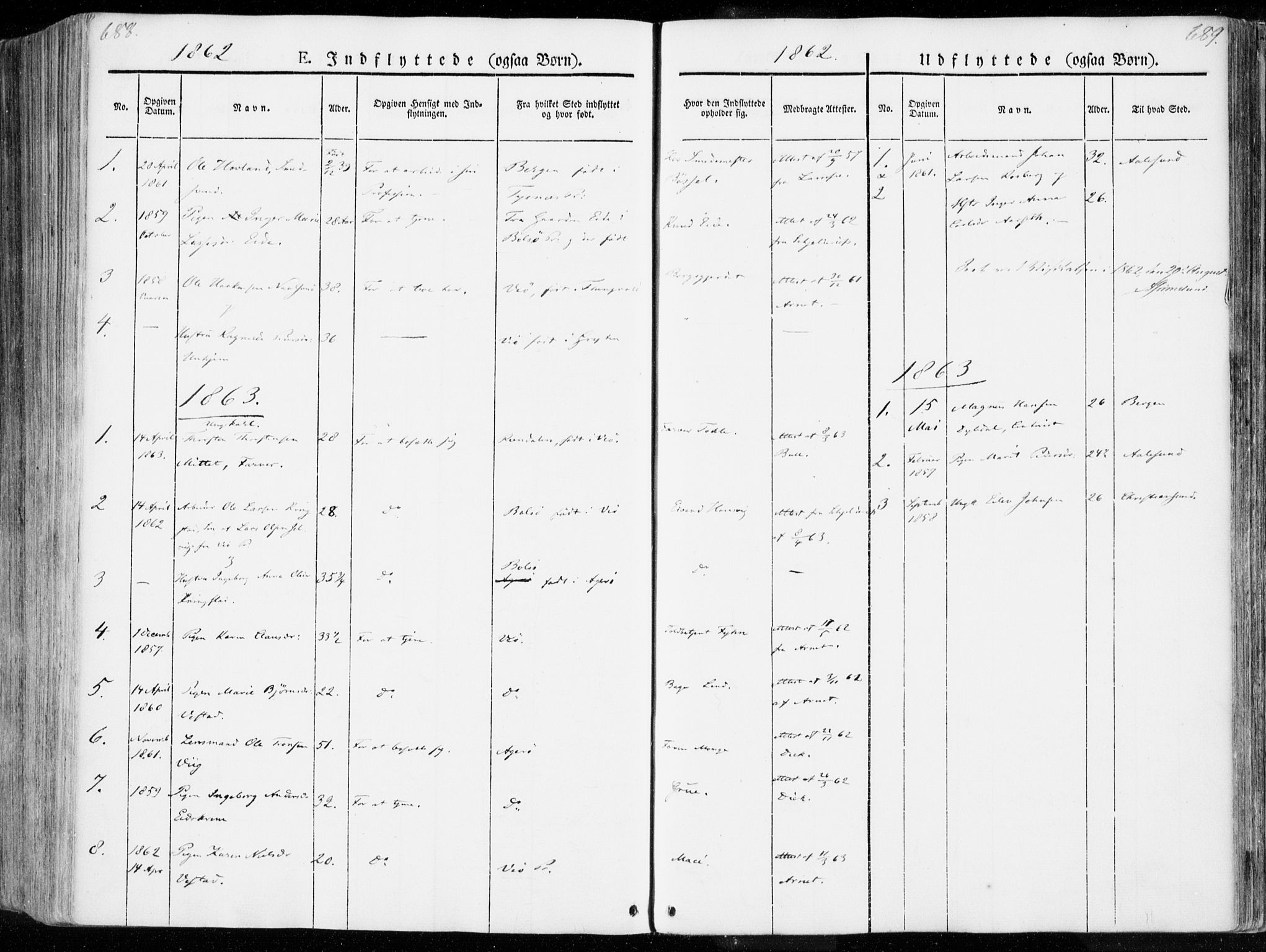 Ministerialprotokoller, klokkerbøker og fødselsregistre - Møre og Romsdal, AV/SAT-A-1454/558/L0689: Parish register (official) no. 558A03, 1843-1872, p. 688-689