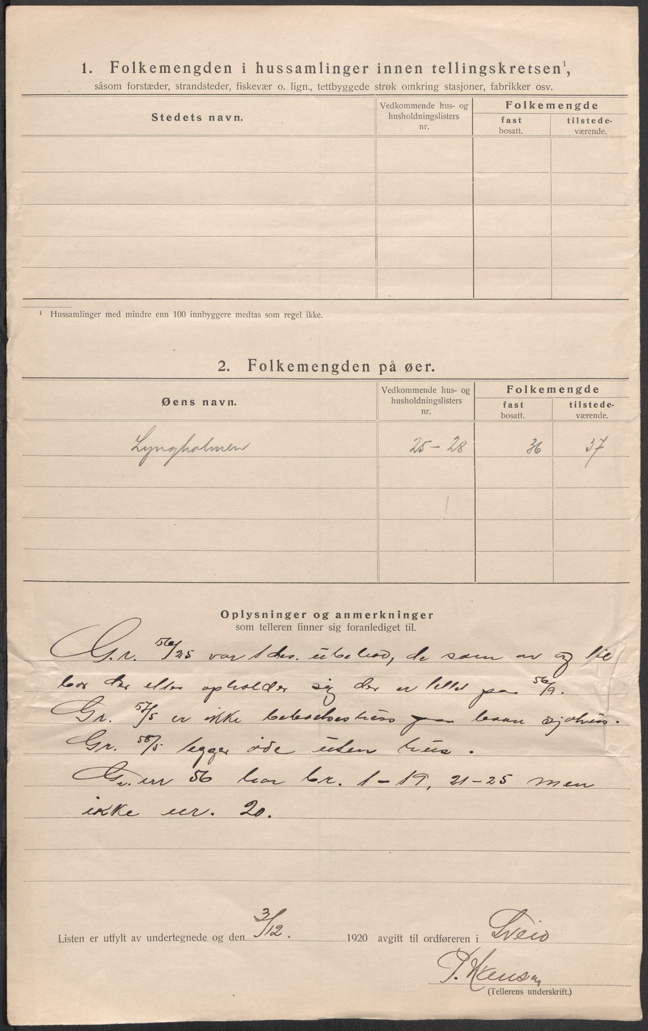 SAB, 1920 census for Sveio, 1920, p. 16