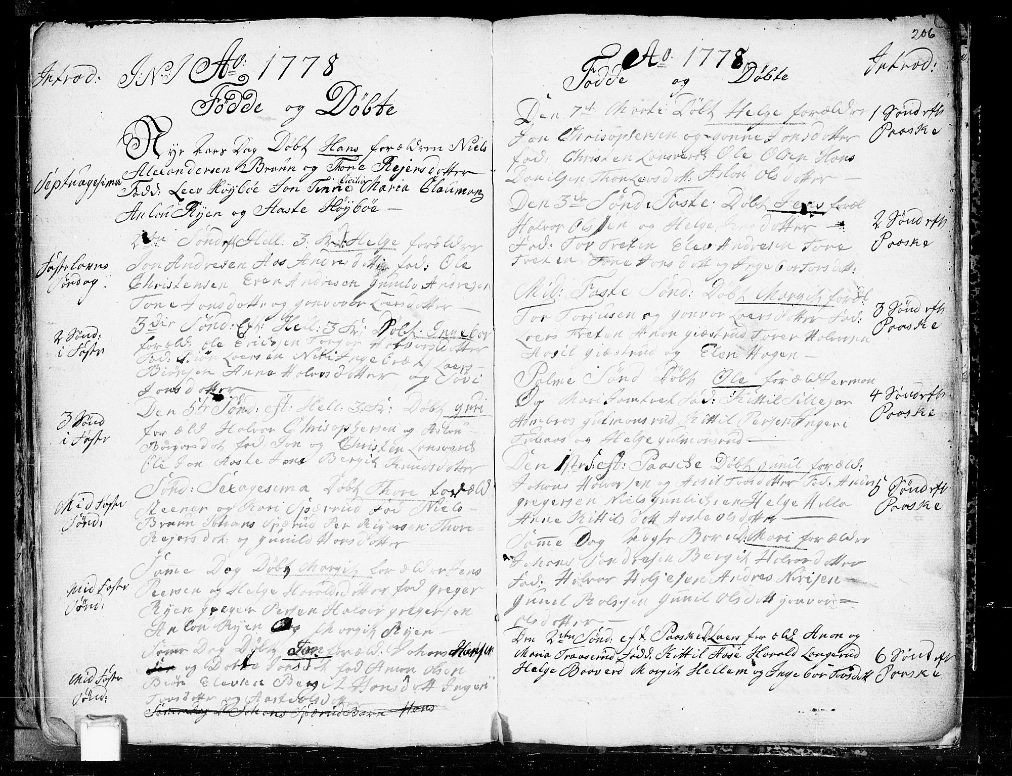 Heddal kirkebøker, SAKO/A-268/F/Fa/L0003: Parish register (official) no. I 3, 1723-1783, p. 206