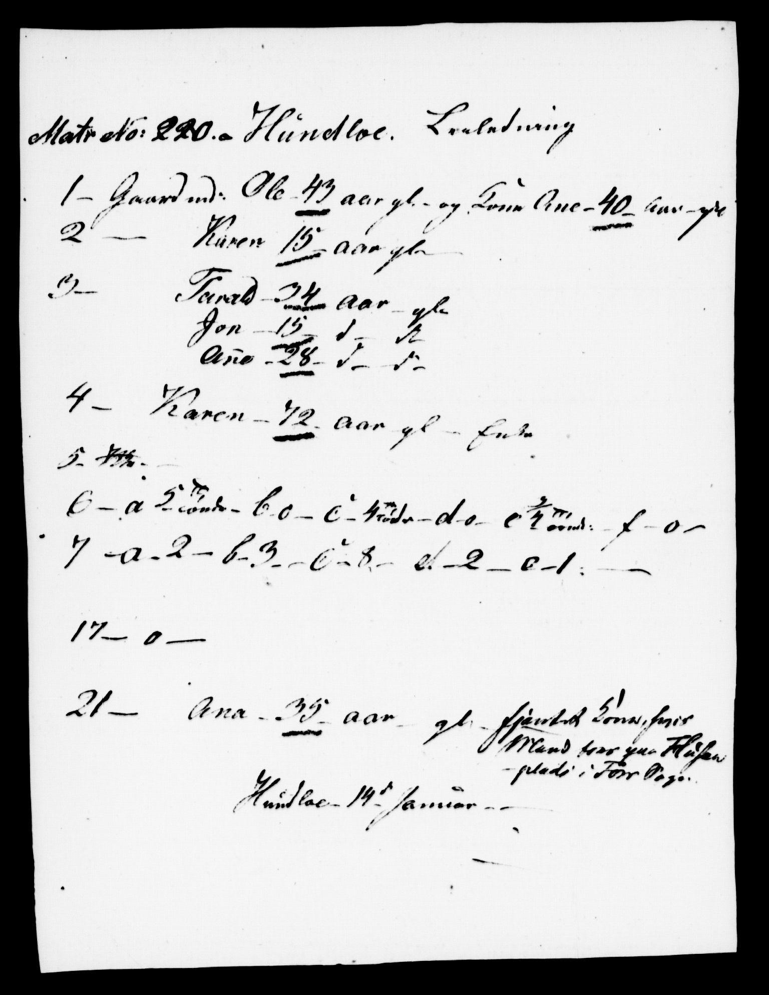 , Census 1845 for Stod, 1845, p. 55